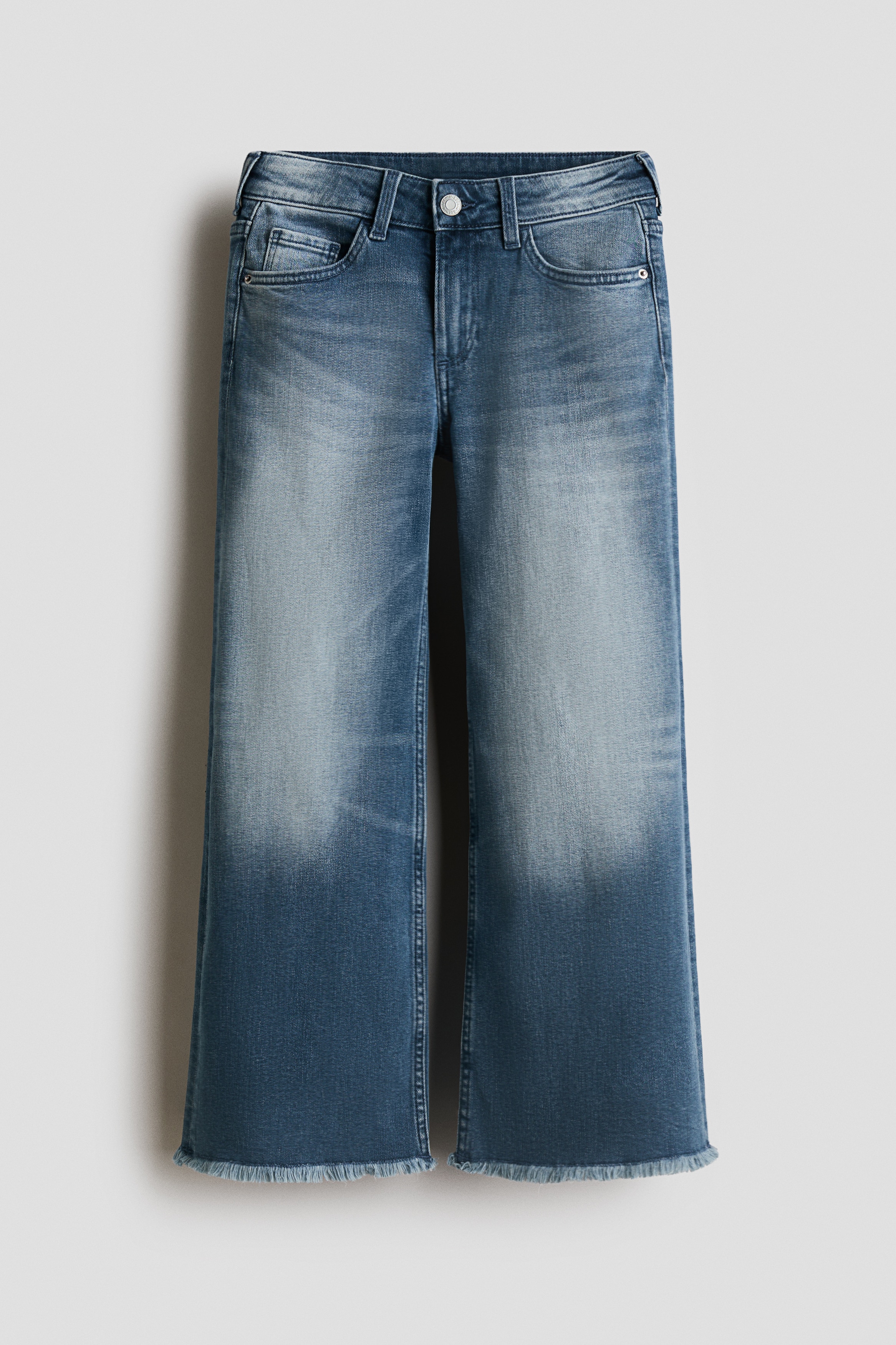 小喇叭牛仔寬版褲 - 丹寧藍/丹寧藍/淺丹寧藍/丹寧灰/丹寧藍/洗舊淺灰色/丹寧藍/丹寧黑