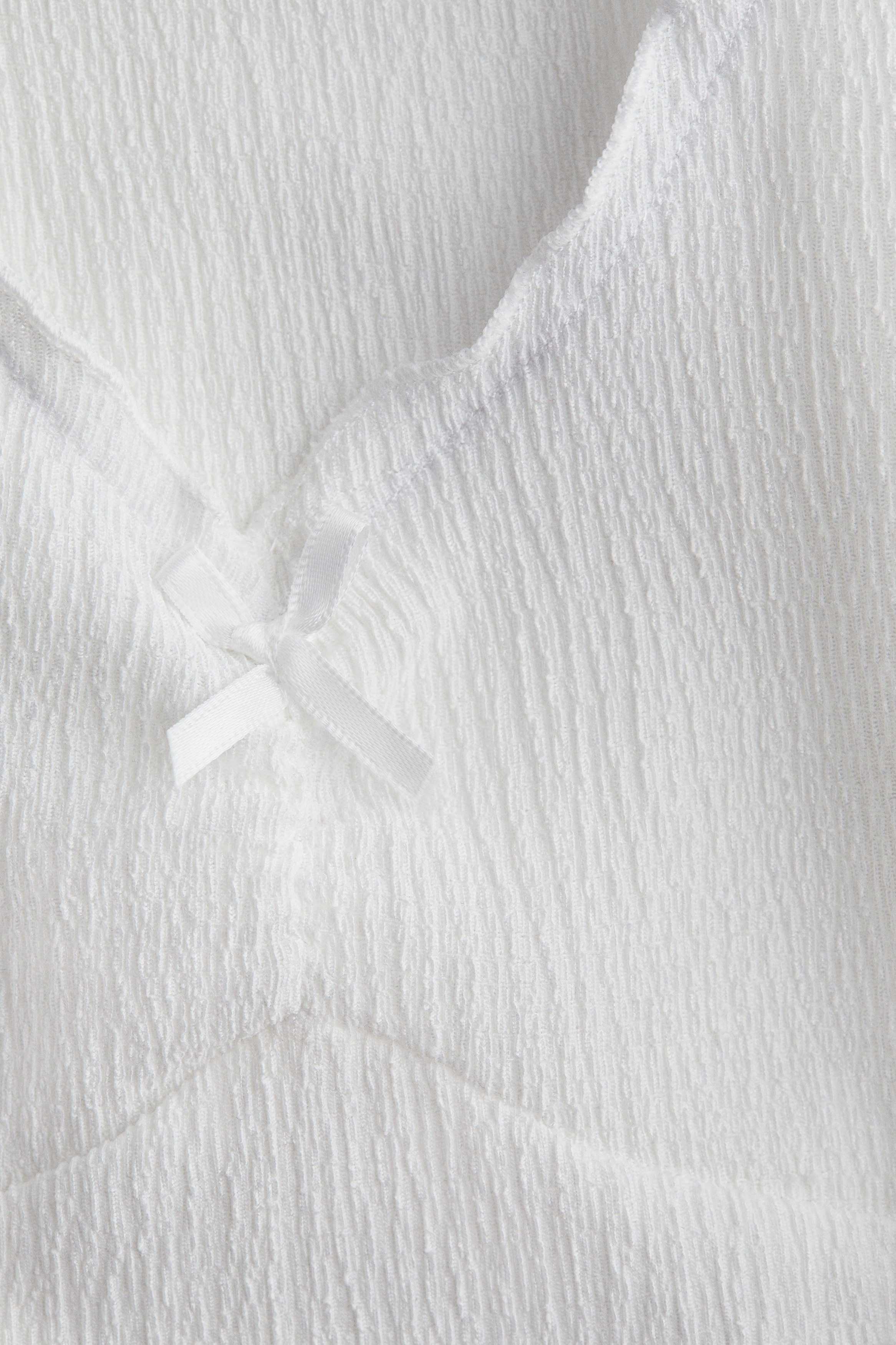 Crinkled jersey vest top