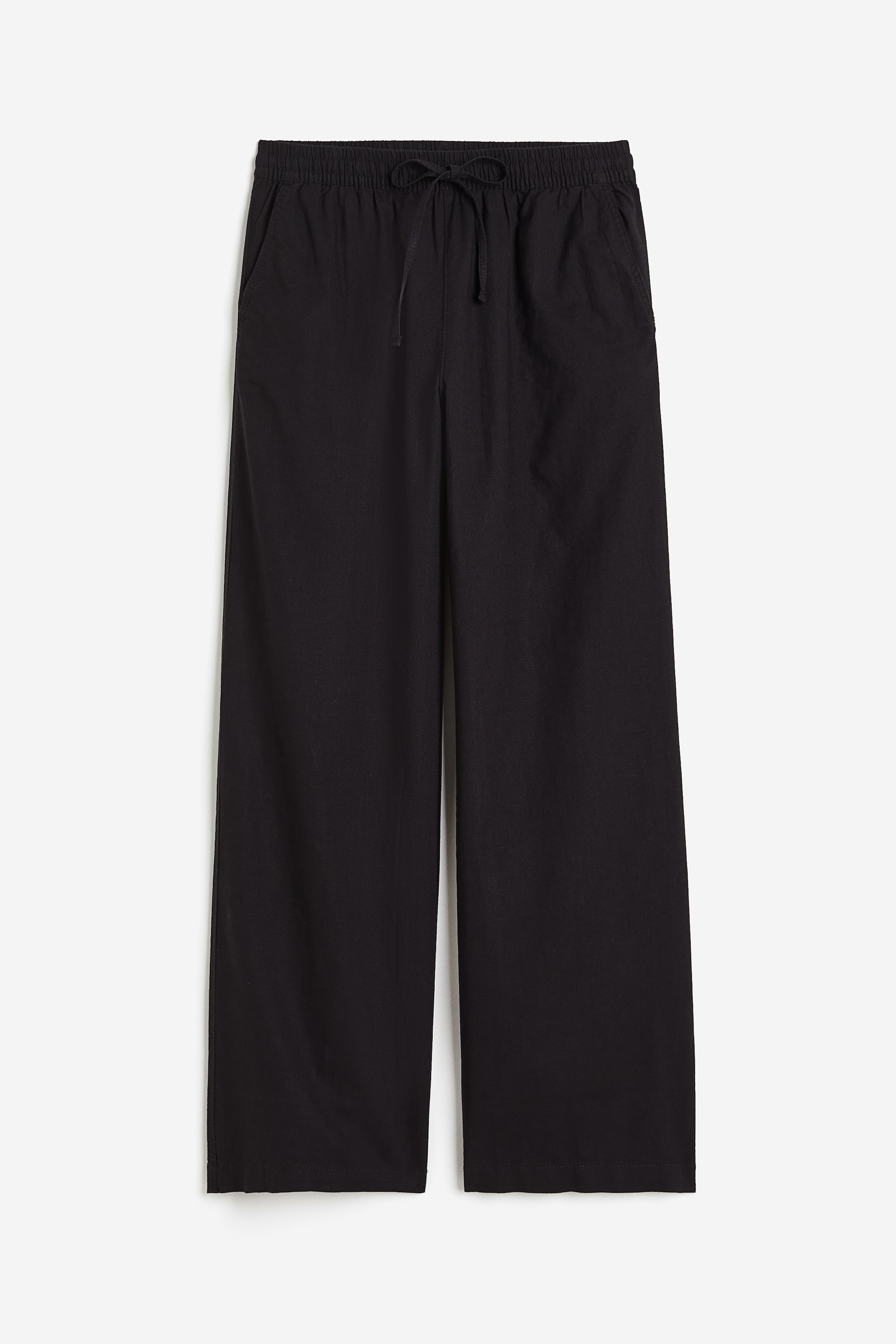 Linen-blend Pull-on Pants