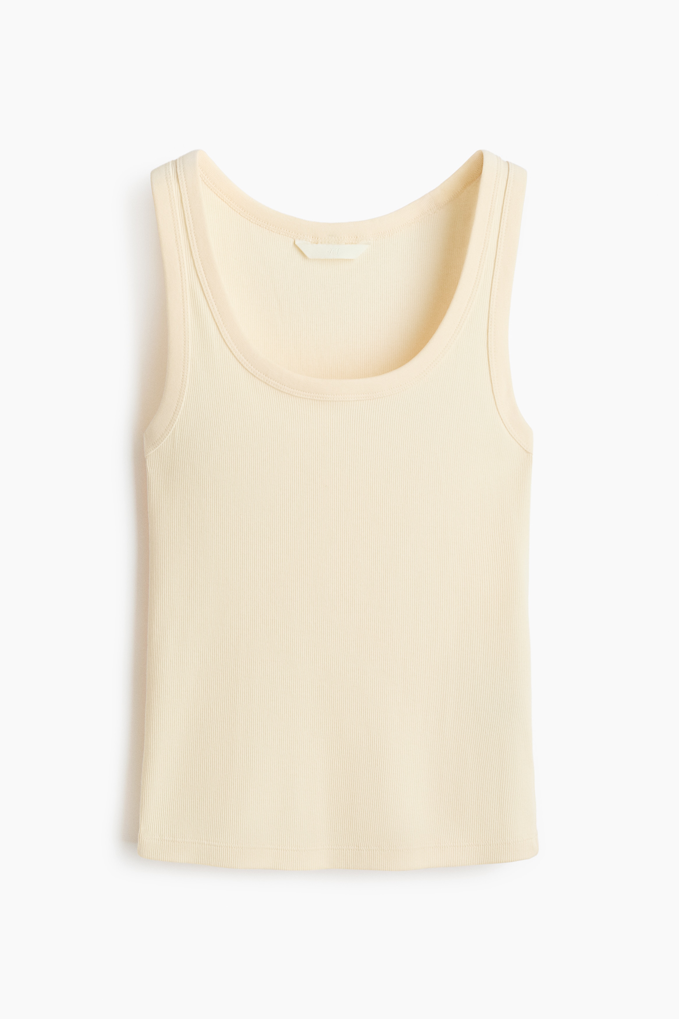 Ribbed Tank Top - Light yellow/White/Black/Pink/Blue/Navy blue/White/brown striped/Gray/Burgundy/Light dusty pink/Dusty pink/Dusty rose/Blue-gray/Taupe/Light beige/Burgundy