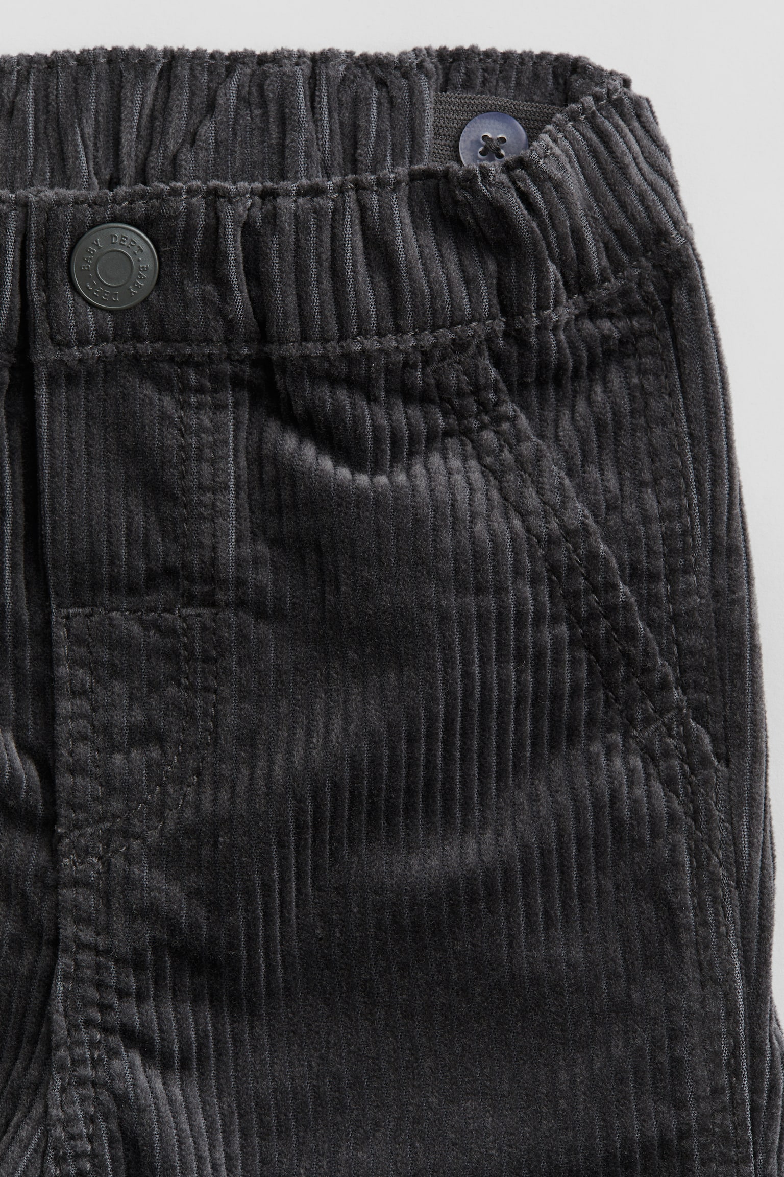 Cotton corduroy trousers - Dark grey/Navy blue/Green/Mole - 2