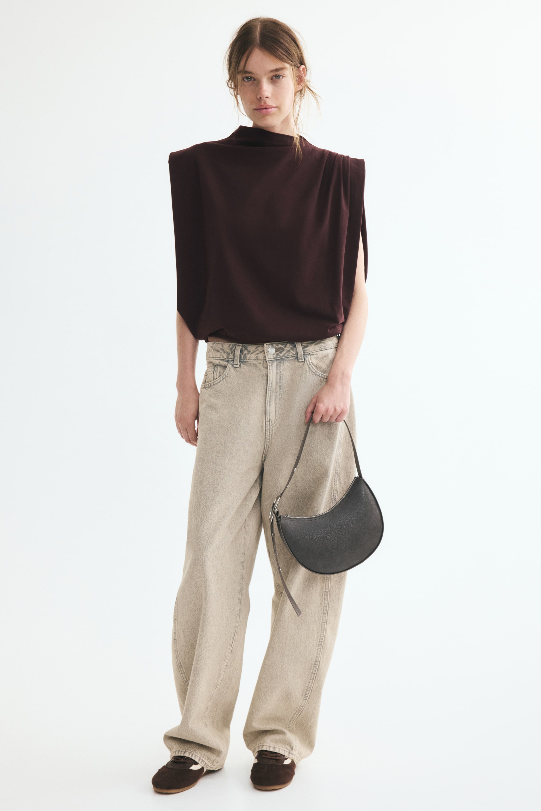 Pleated Cotton Top