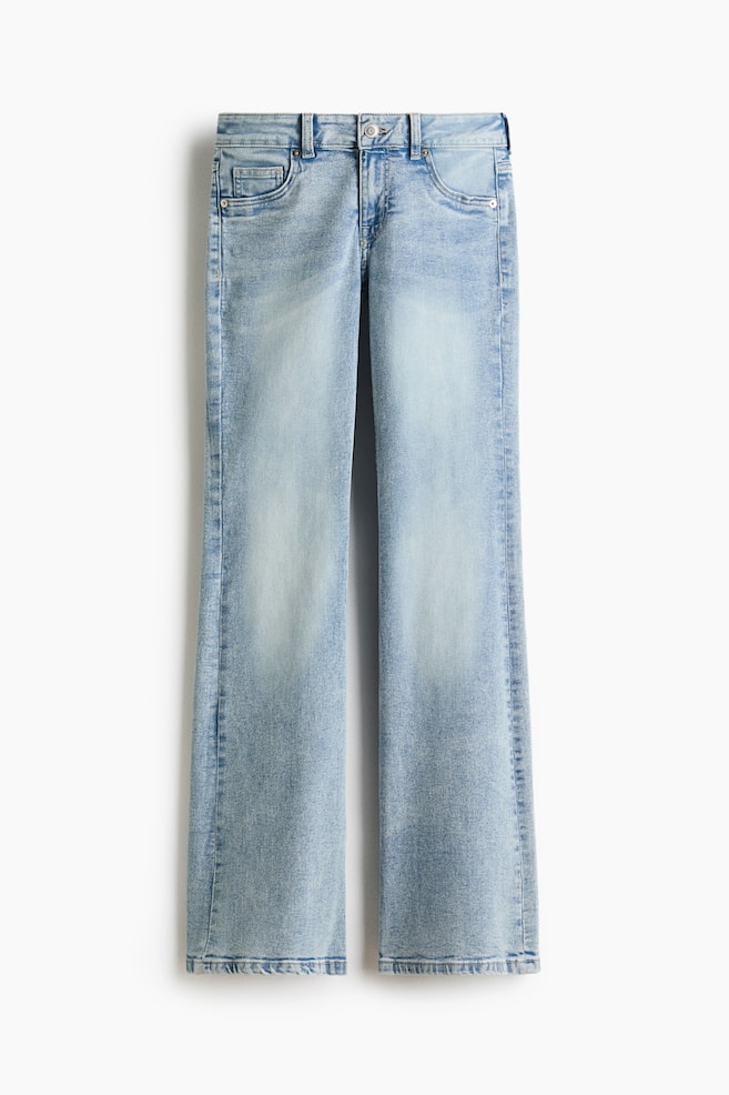 Low Rise Flared Leg Jeans - Light denim blue/Denim blue/Dark denim blue/Dark denim blue/Black/washed/Denim gray/Washed gray - 1