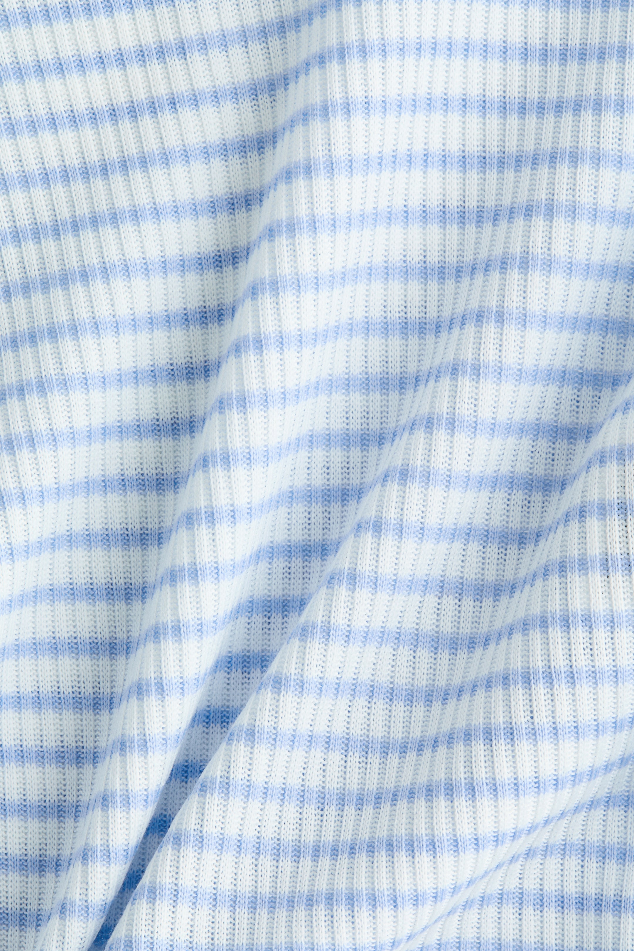 View larger image: Ribbed collared top - Light blue/Striped - Ladies | H&M IN 6