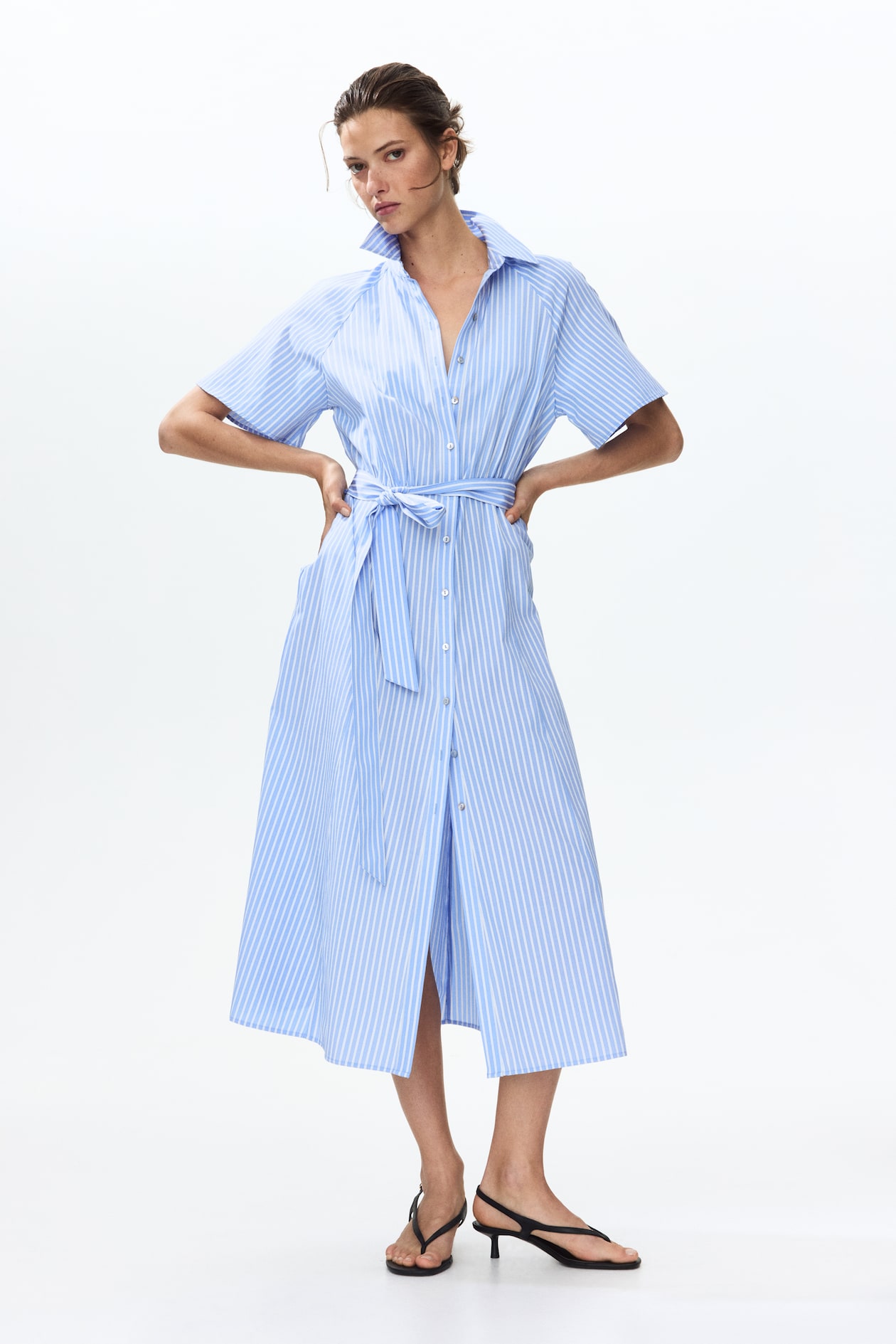 Tie-Belt Shirt Dress - image 3
