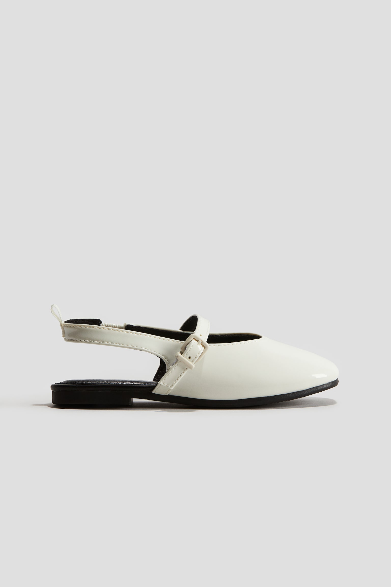 Patent Slingbacks - White - 1