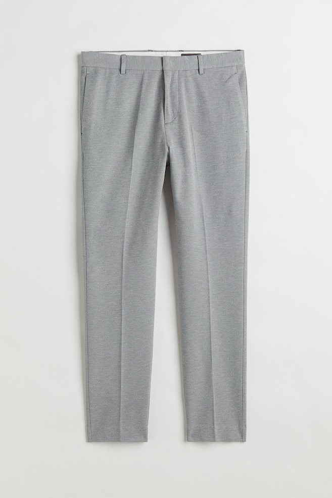 Slim Fit Jersey suit trousers - Grey - 2