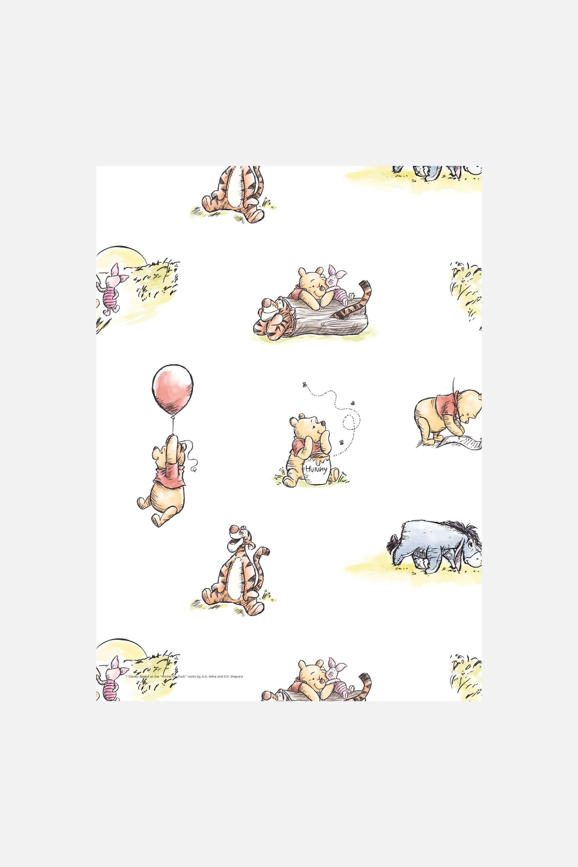 Disney Winnie The Pooh Classic Pattern Monivärinen - Size: 30x40 - H&M