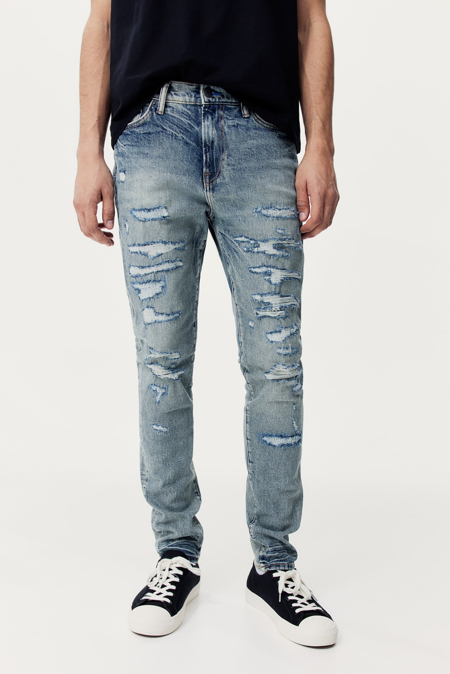 Skinny Jeans - Denim blue/Black - 6