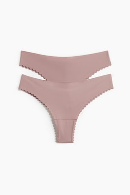 2-pack invisible Brazilian briefs
