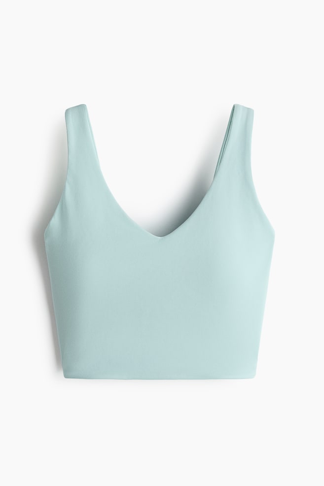Top de tirantes SoftMove™ con detalle girado - Azul amazonita/Negro/Marfil/Lila ciruela - 1