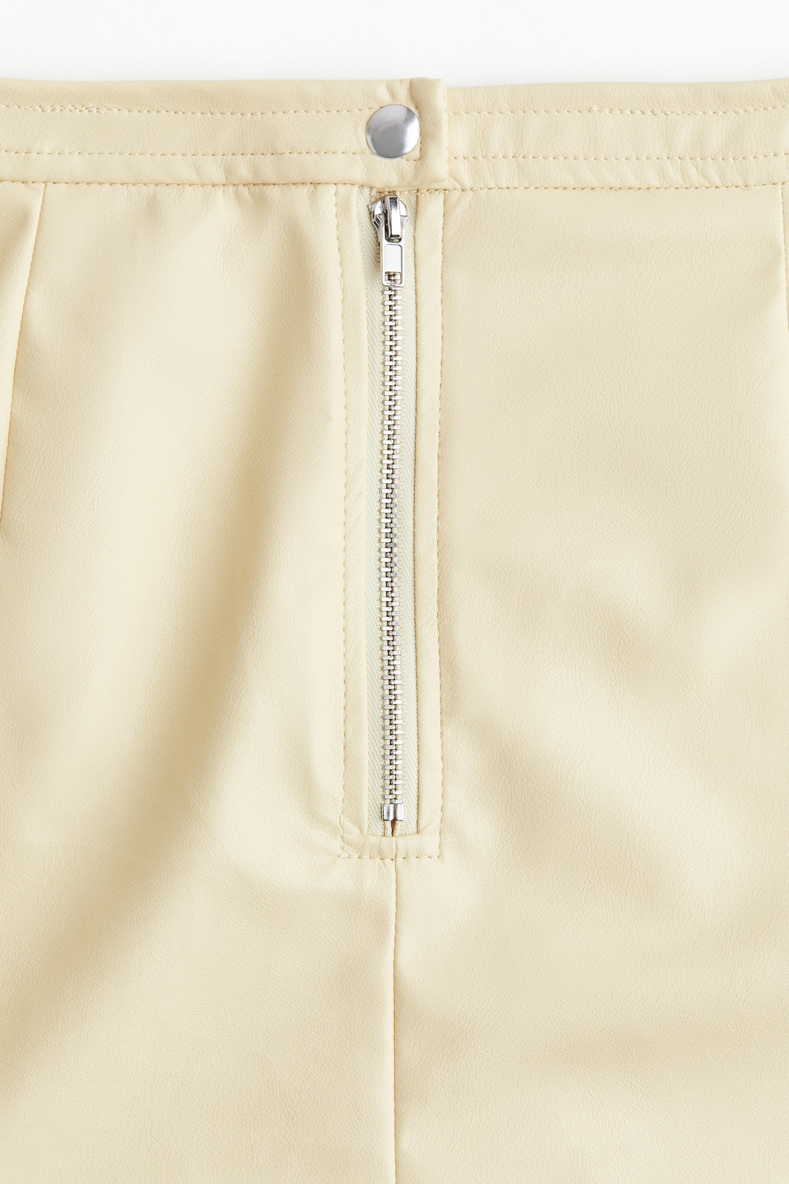 Женская юбка H&M A-Line Mini, цвет: Светлый жёлтый — фото 2