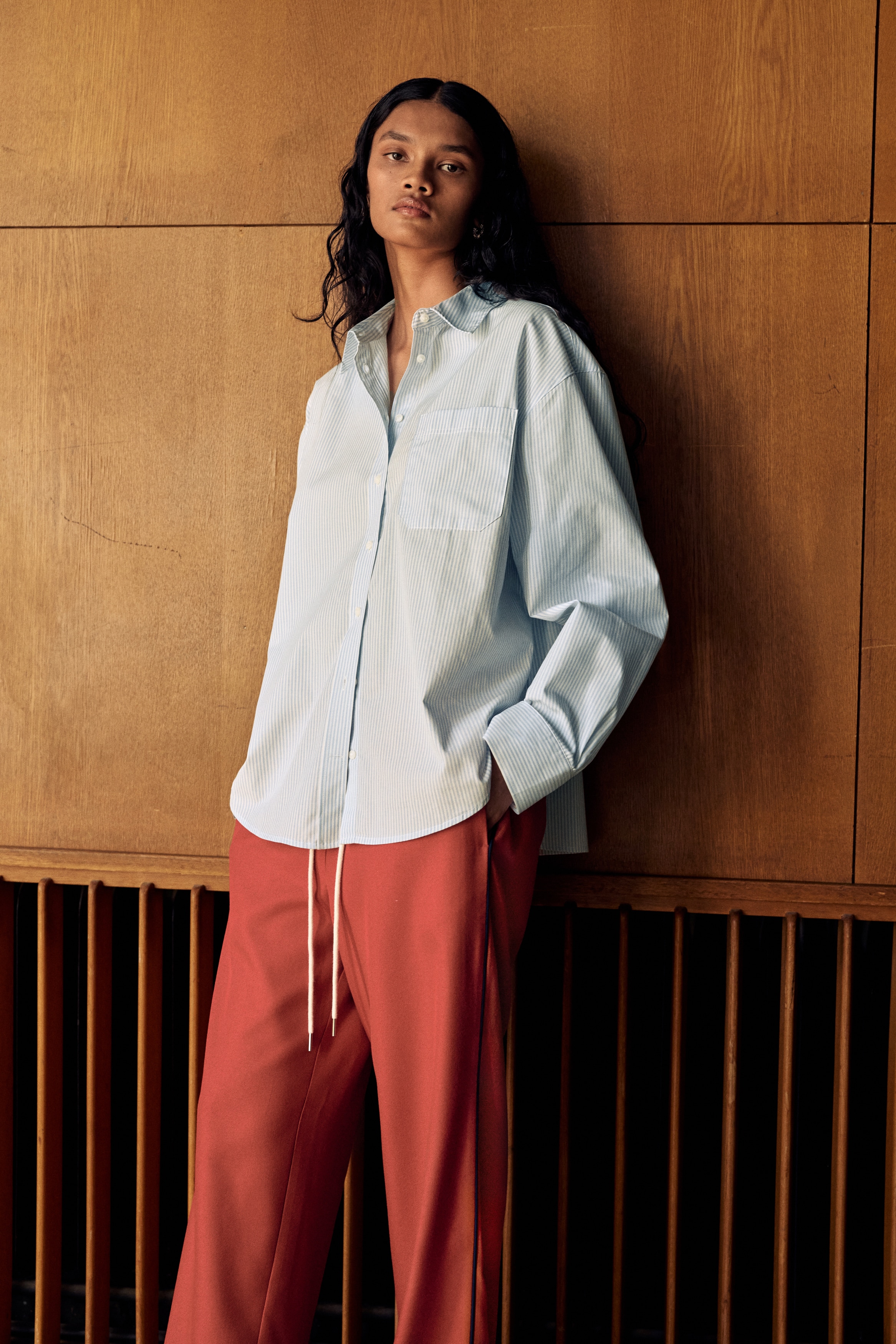 Oversized cotton shirt