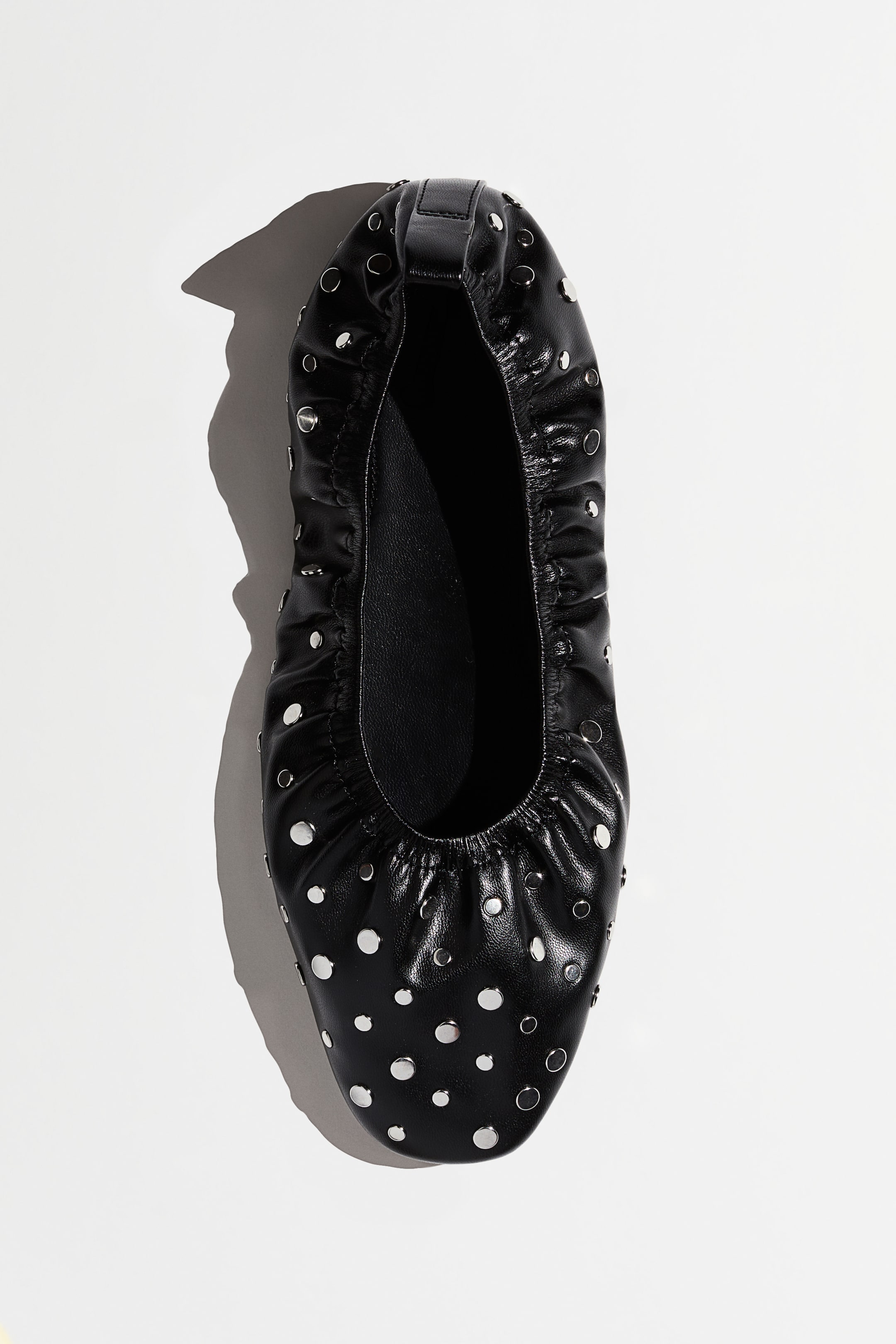 Stud-Detail Ballet Flats