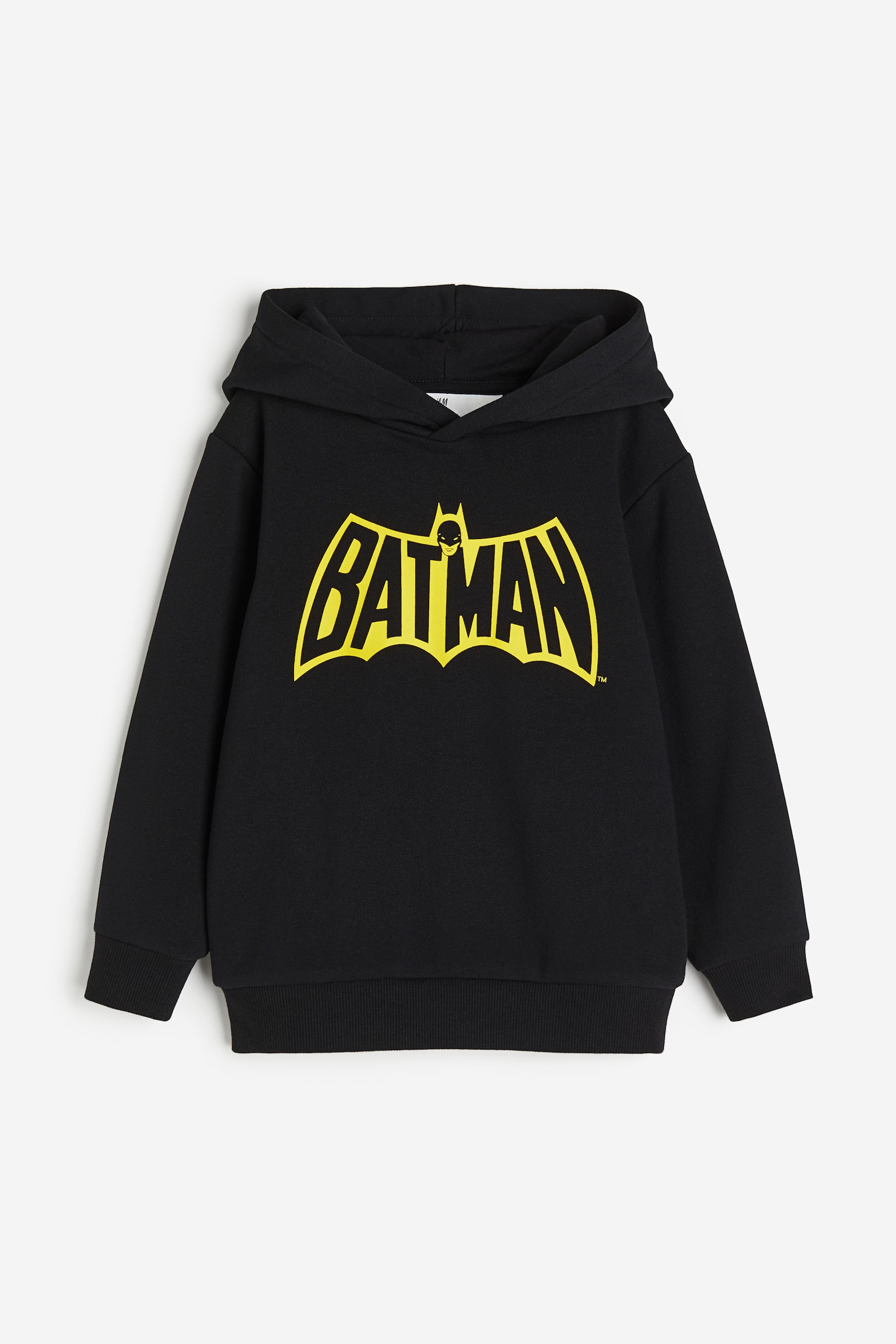 Ear Detail Hoodie - Black/Batman - 1