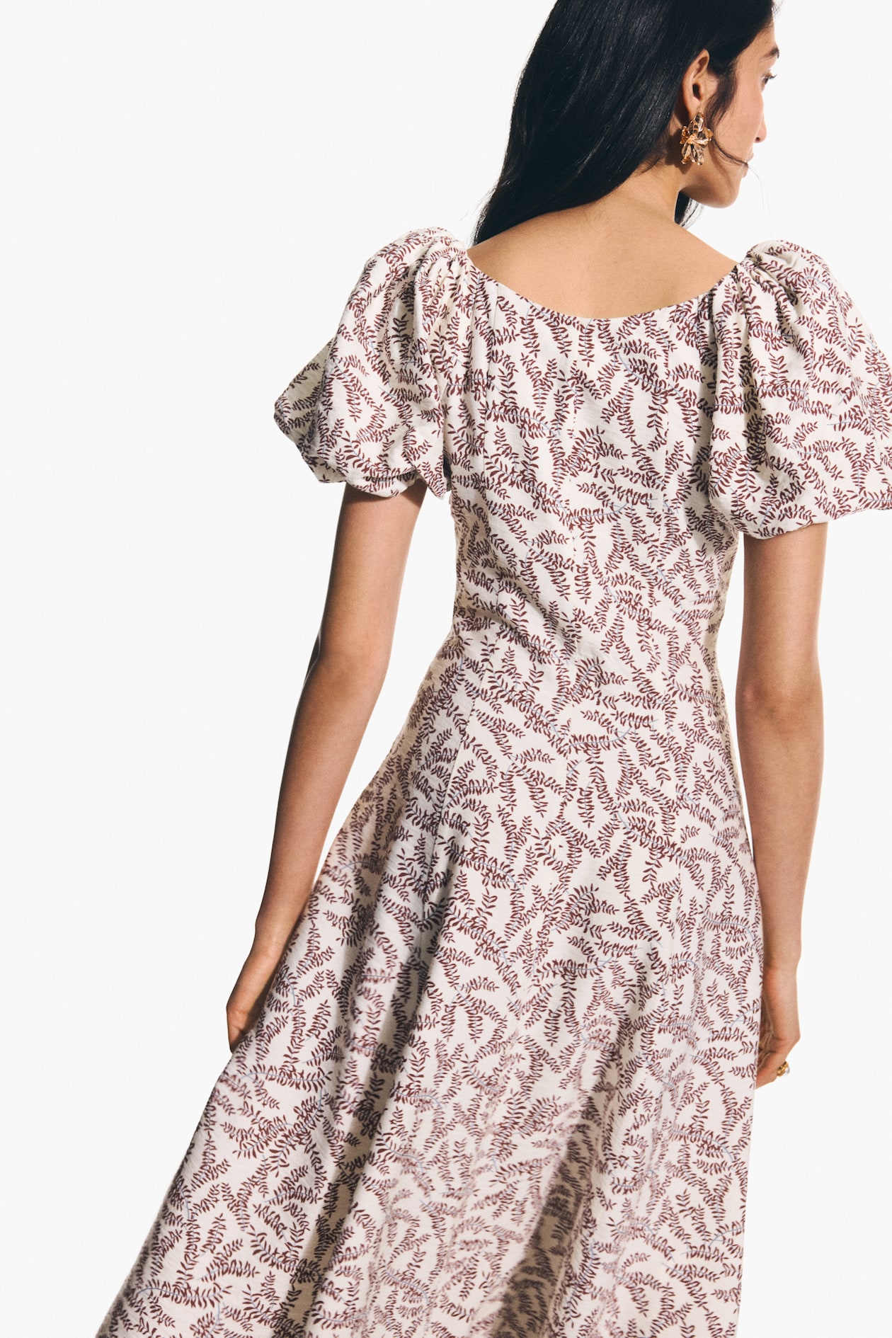 Balloon-Sleeved Dress - image 3