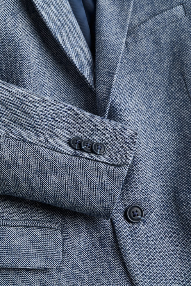 Cotton jacket - Navy blue/Brown marl - 4