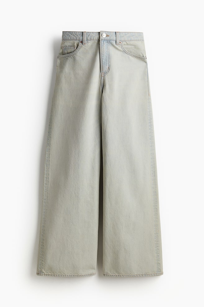 Wide Regular Jeans - Pale denim blue - 1