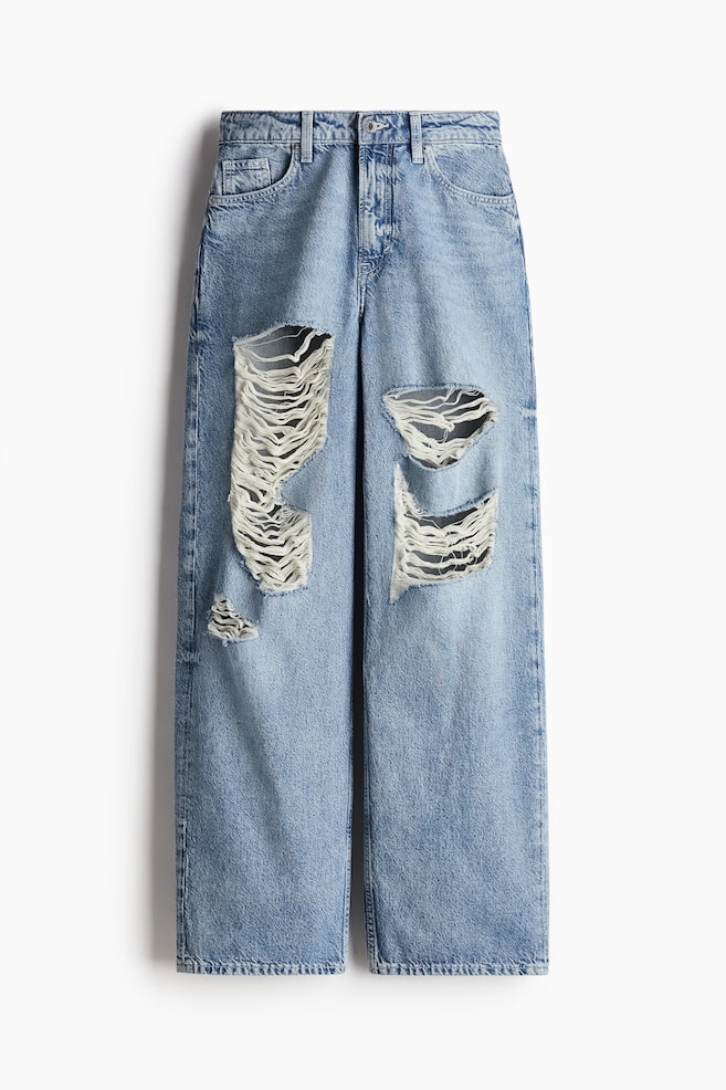 Baggy High Jeans - Licht denimblauw/Licht denimblauw - 1