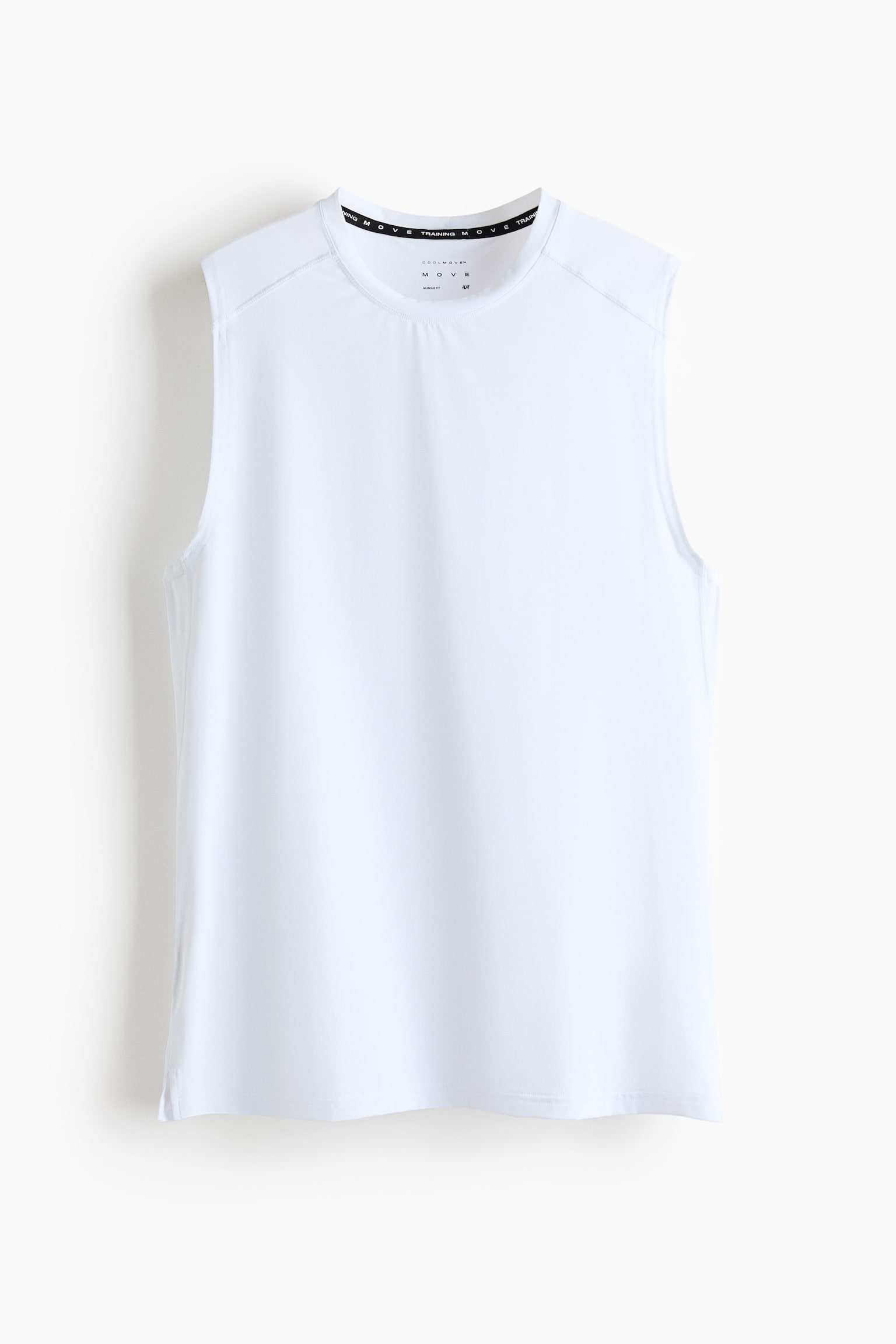 Muscle Fit Sports Tank Top with CoolMove™ - White/Dark coffee/Dark gray - 1