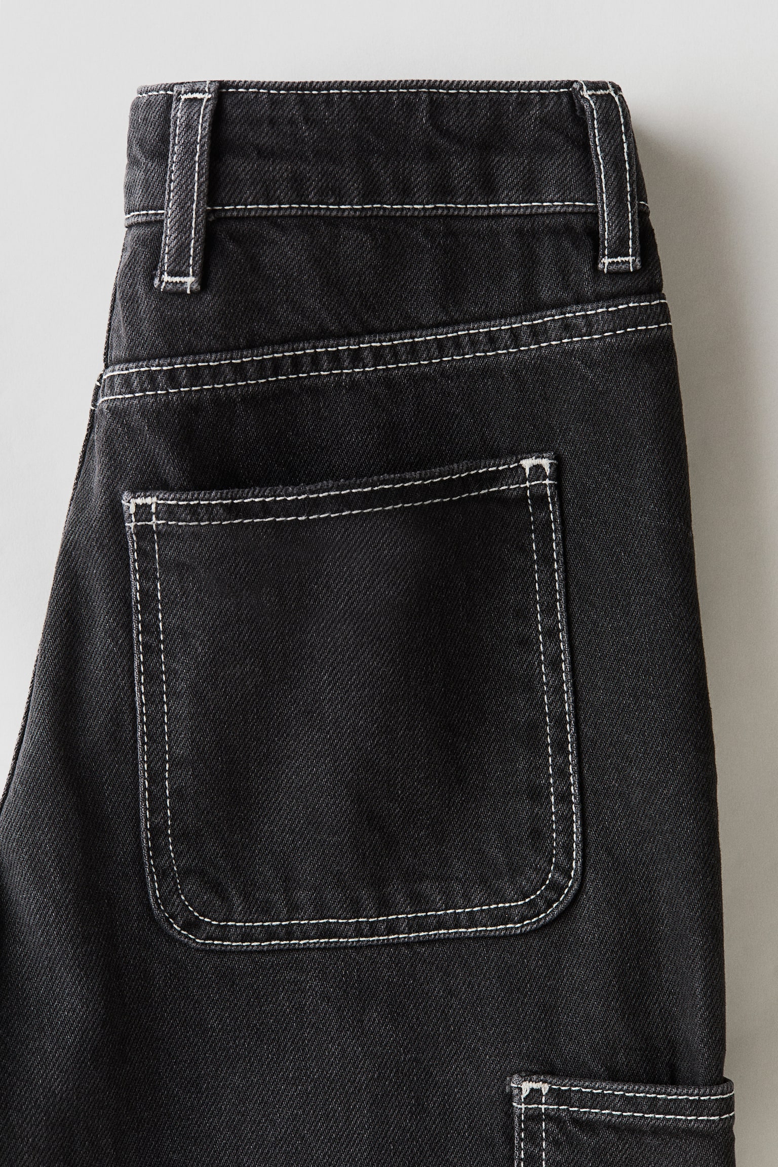 Loose Fit Carpenter Jeans - Denim black/Beige/Light denim blue/Dark denim blue