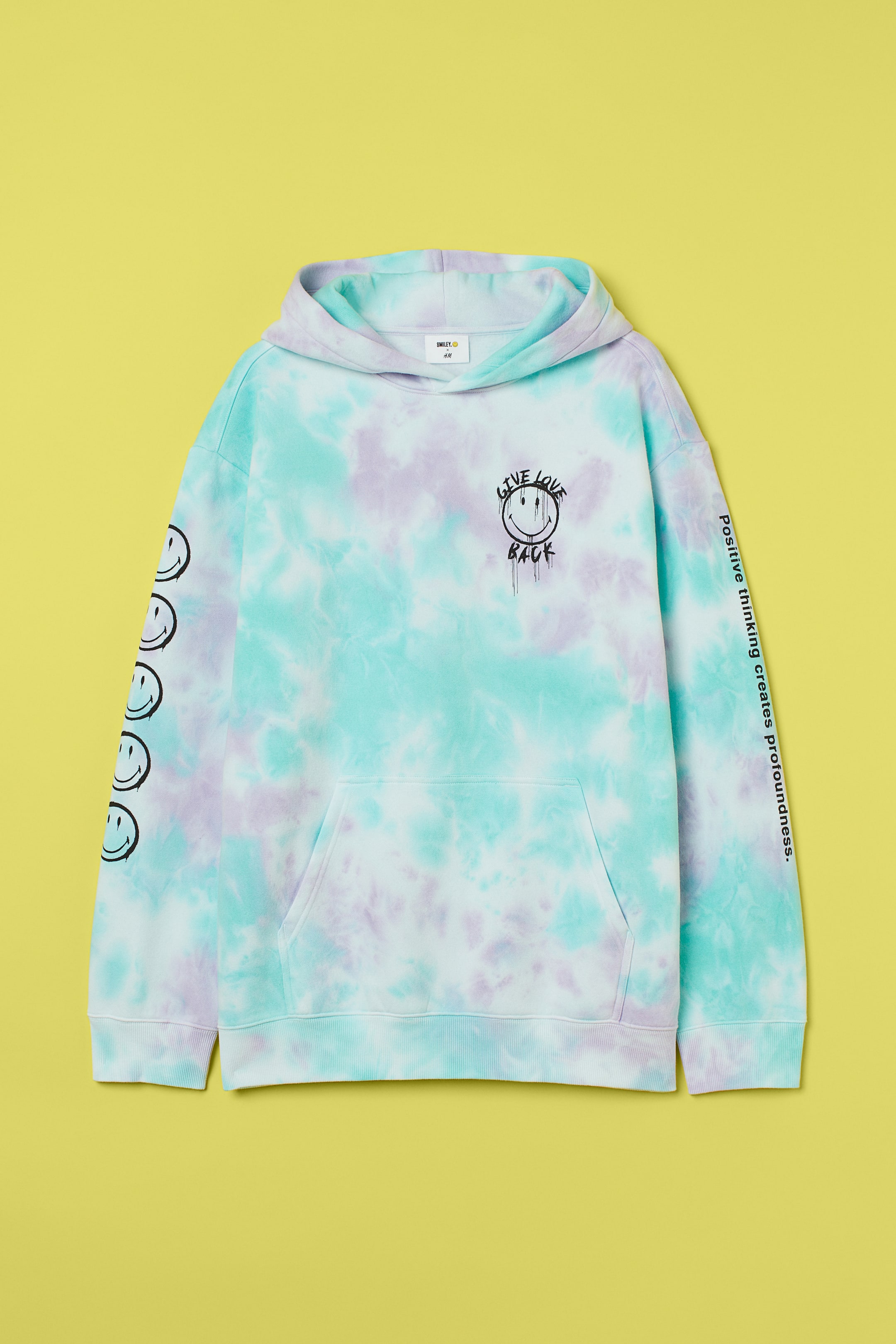 Yellow Hoodie Hoodie H&m Pull And Bear Smiley Hoodie H&M Tie