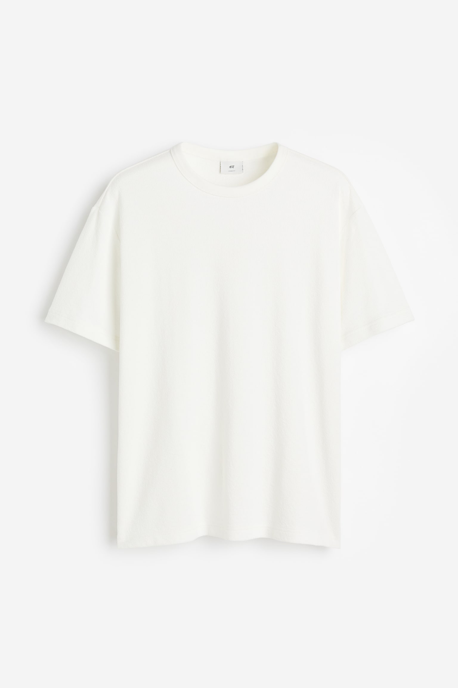 Loose Fit T-shirt - White/Navy blue - 2