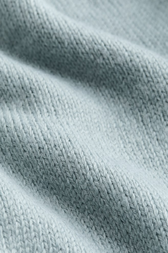 Fine-knit jumper - Dusty blue/Cream/Black/Striped/Black/dc - 5