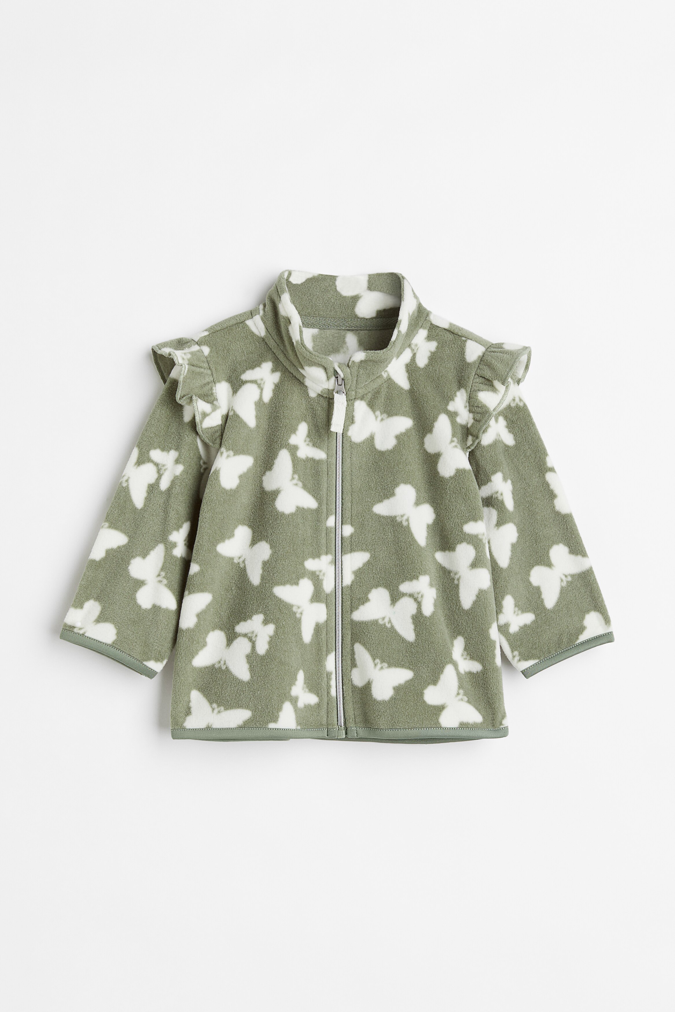 BUTTERFLY フリースジャケット Mサイズ オリーブグリーン 卓球