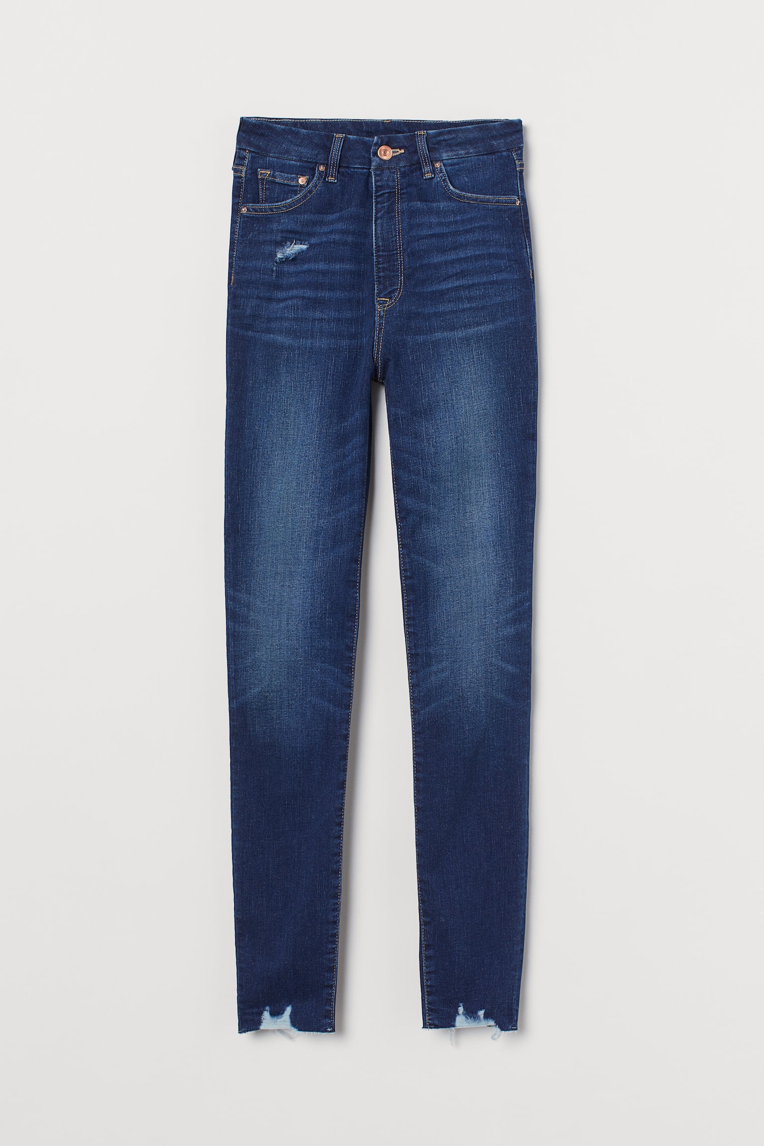 Embrace High Ankle Jeans - Donker denimblauw