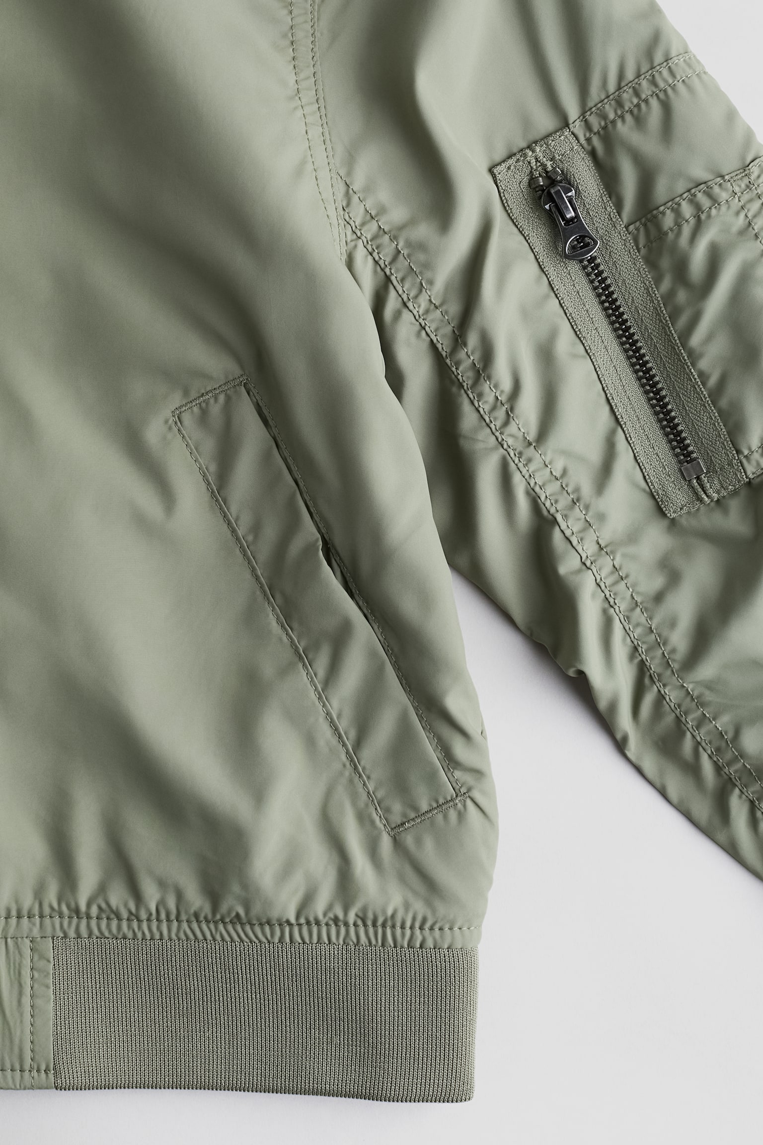 Bomber Jacket - Khaki green/Black - 2