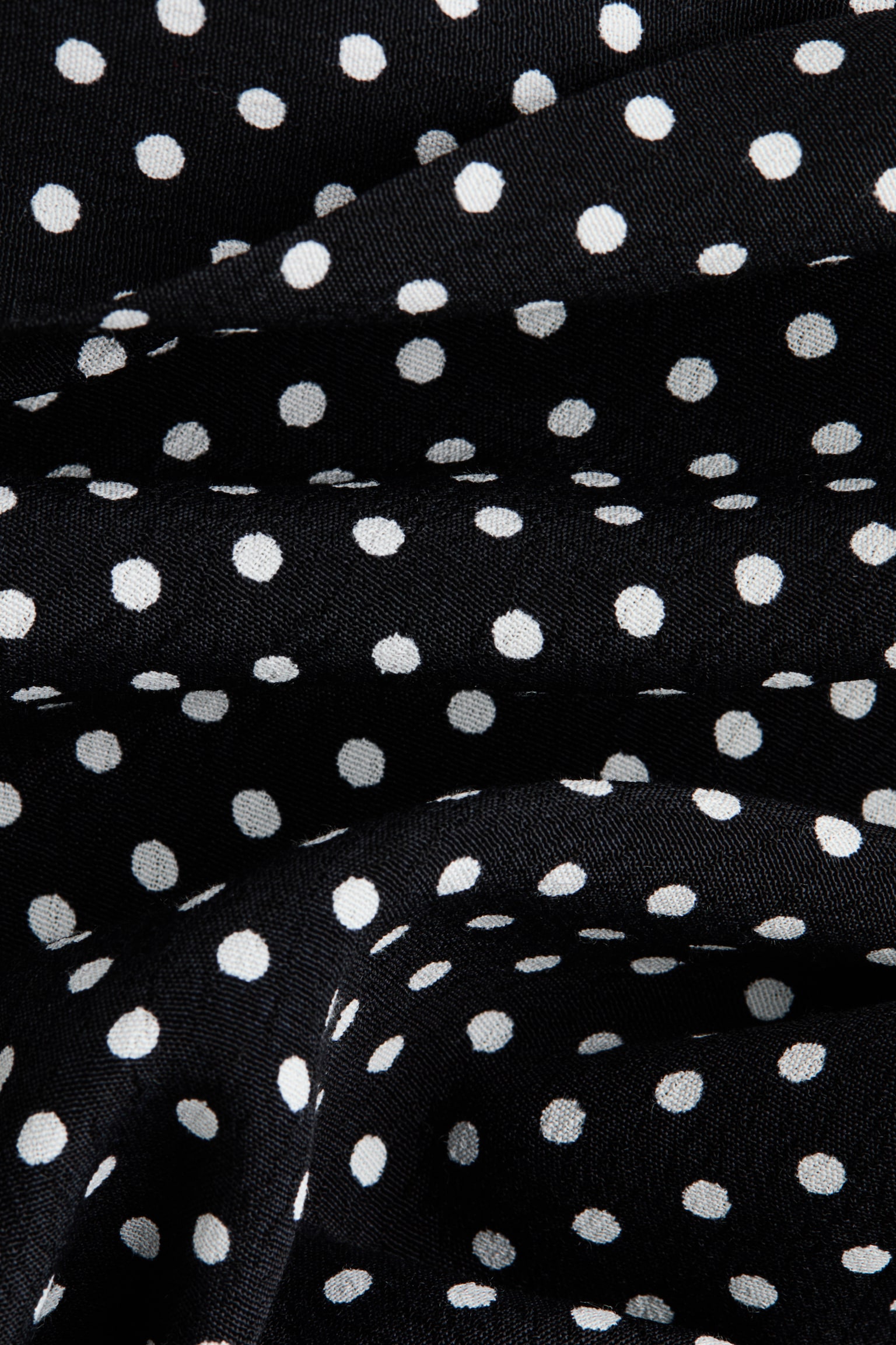 Robe tunique avec col lavallière - Noir/pois - 4