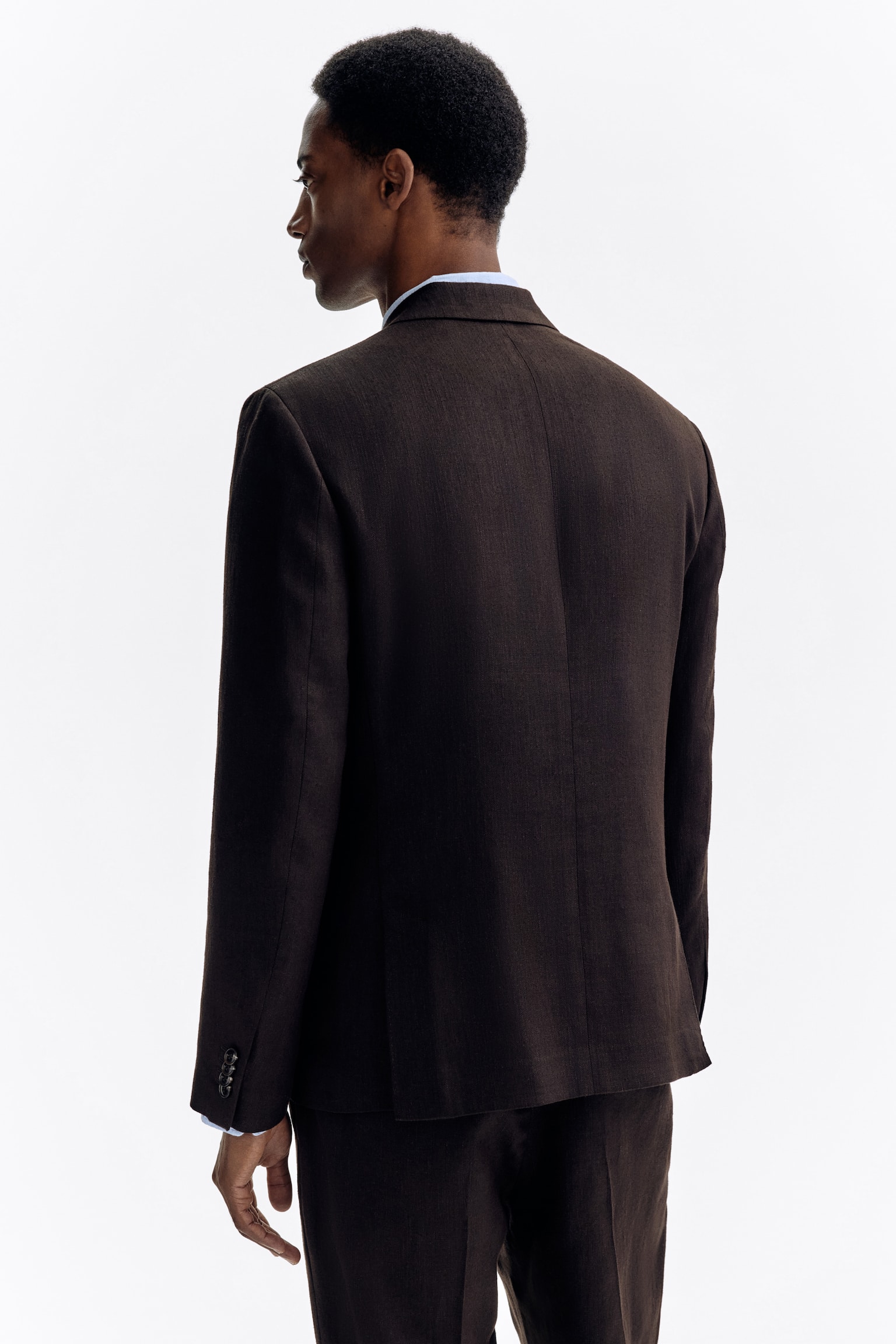Regular Fit Linen-blend jacket - 7