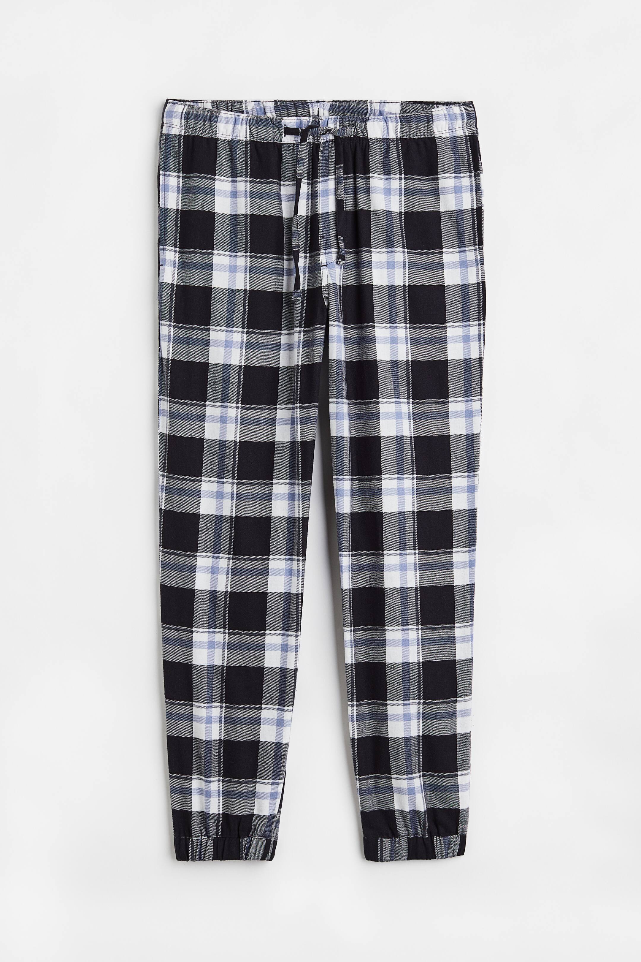 View larger image: Regular Fit pyjama bottoms - Blue/Black checked - Men | H&M 1