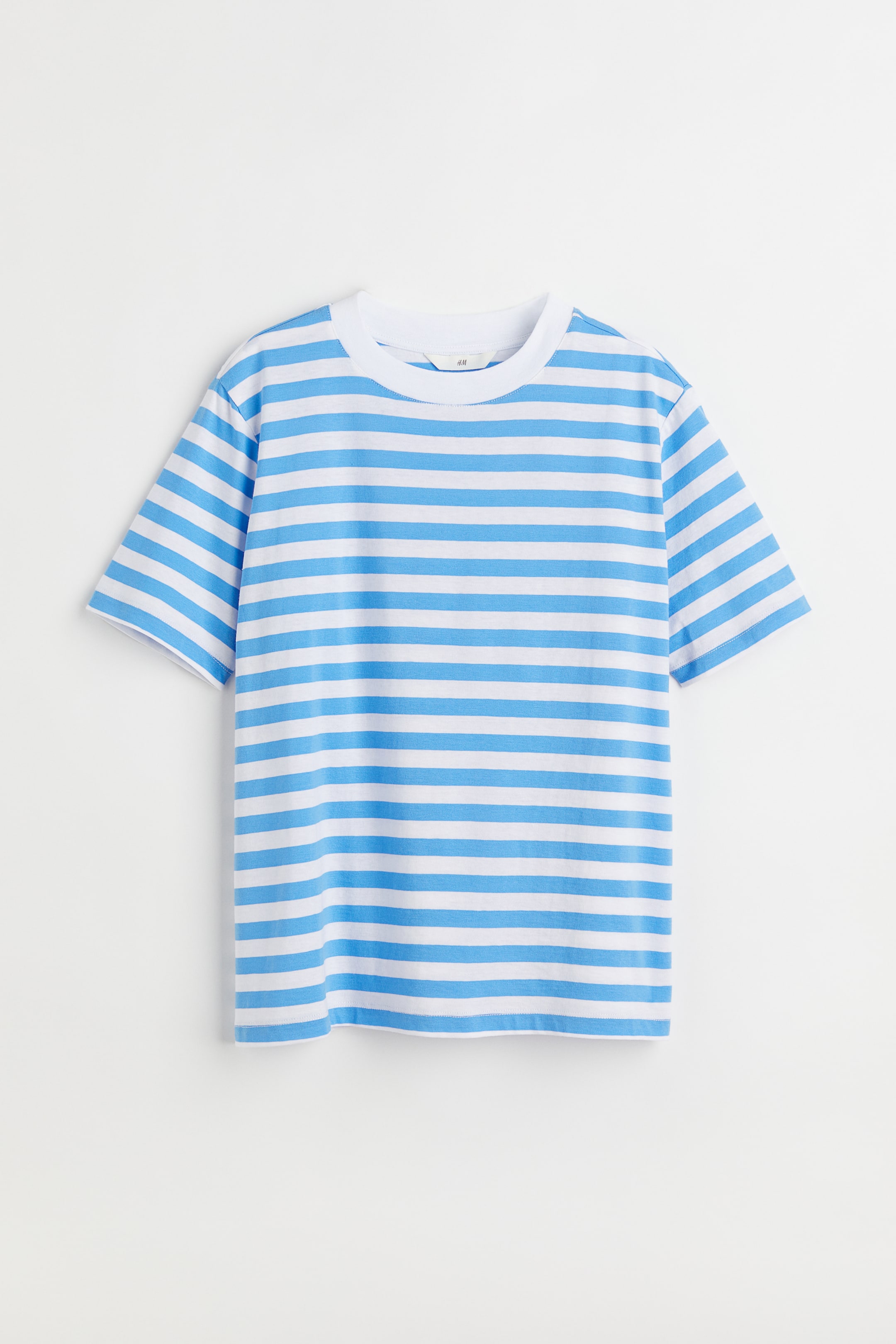 View larger image: Cotton T-shirt - Light blue/Striped - Ladies | H&M 1