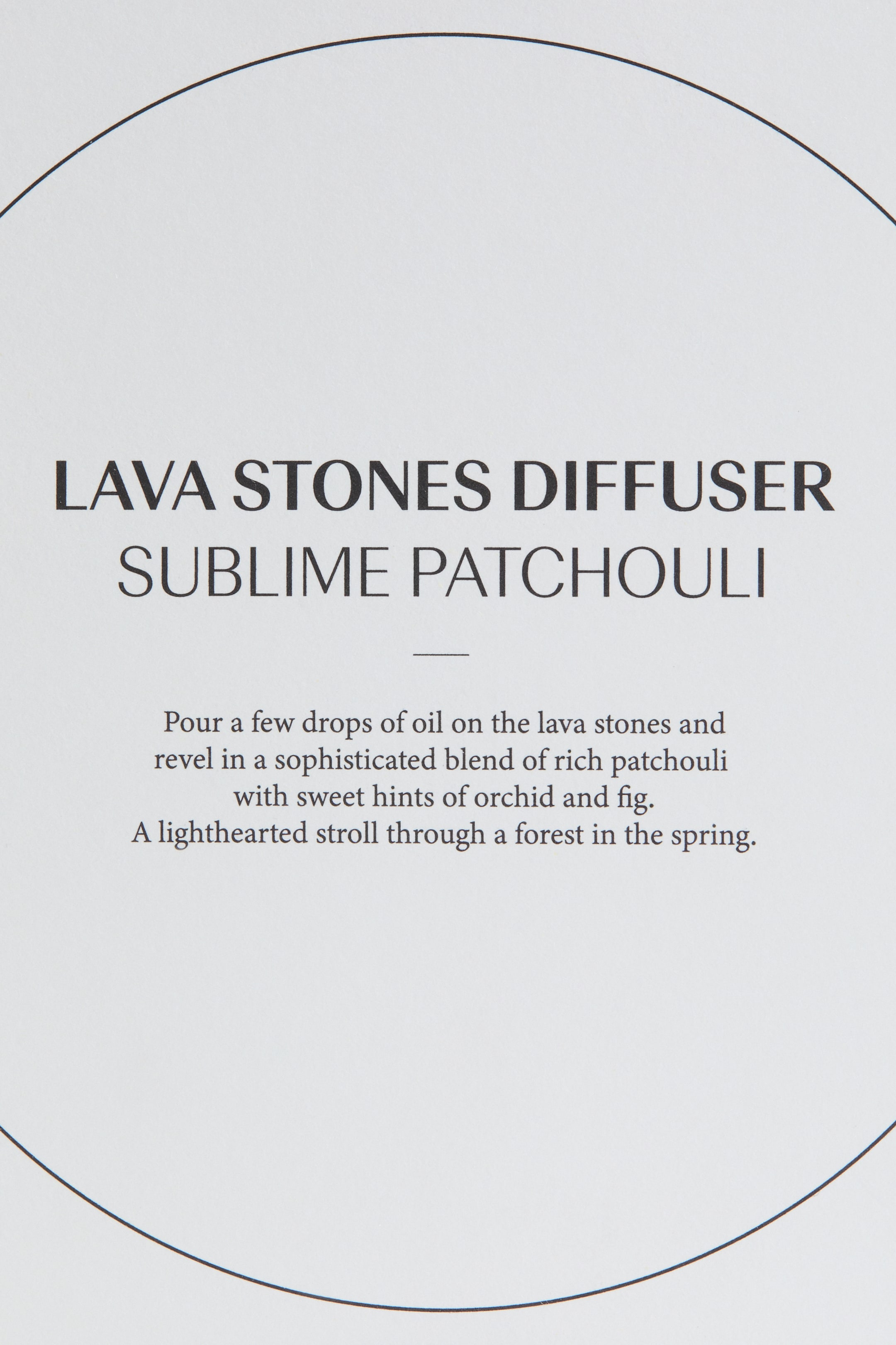 View larger image: Lava stone diffuser set - Sublime Patchouli | H&M GB 3