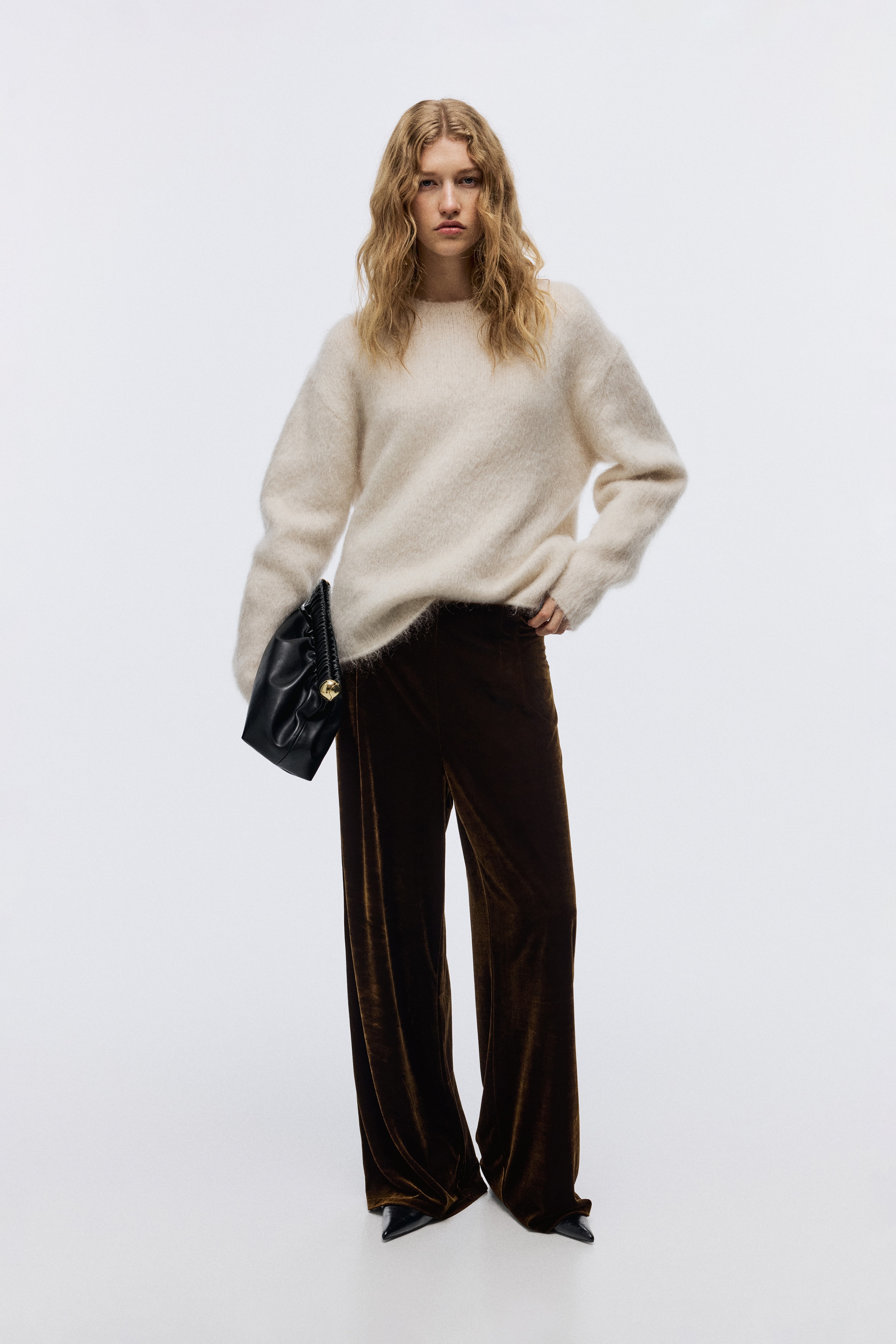 Pantaloni in velour - Verde scuro/Marrone scuro/Nero