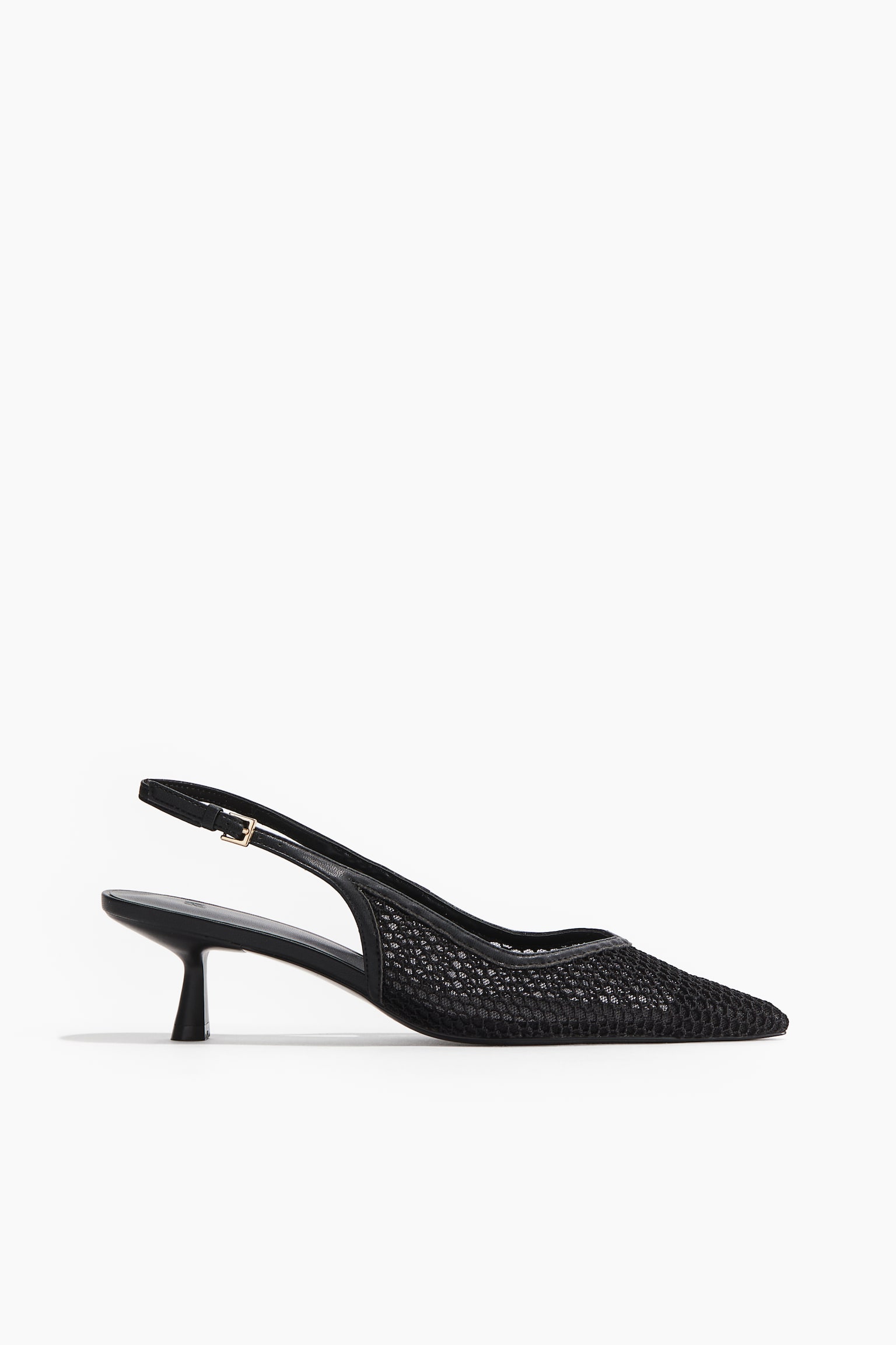 Mesh Slingbacks - Black - 2