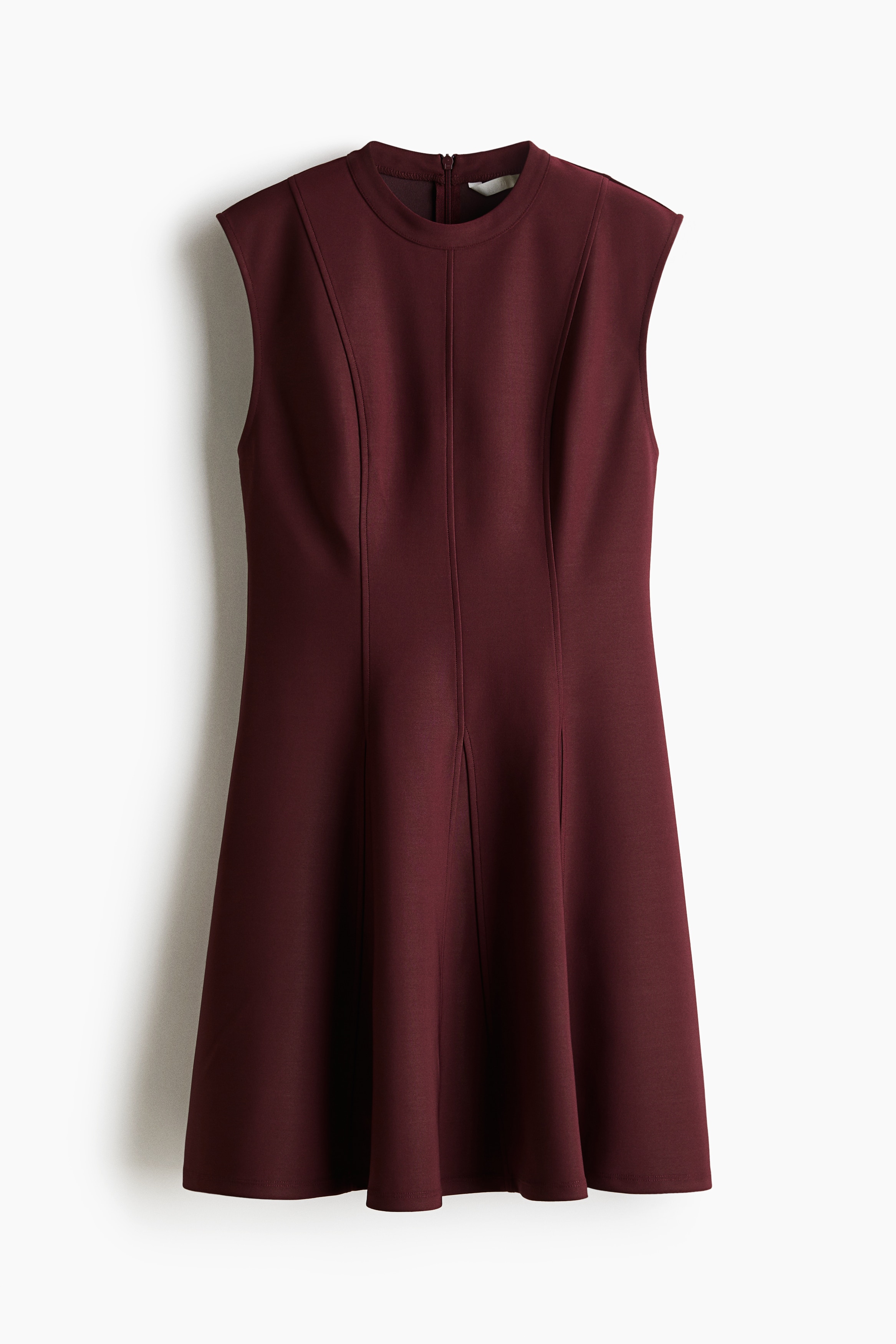 Μίνι φόρεμα με εβαζέ κάτω μέρος - Μπορντό/Ναυτικό μπλε