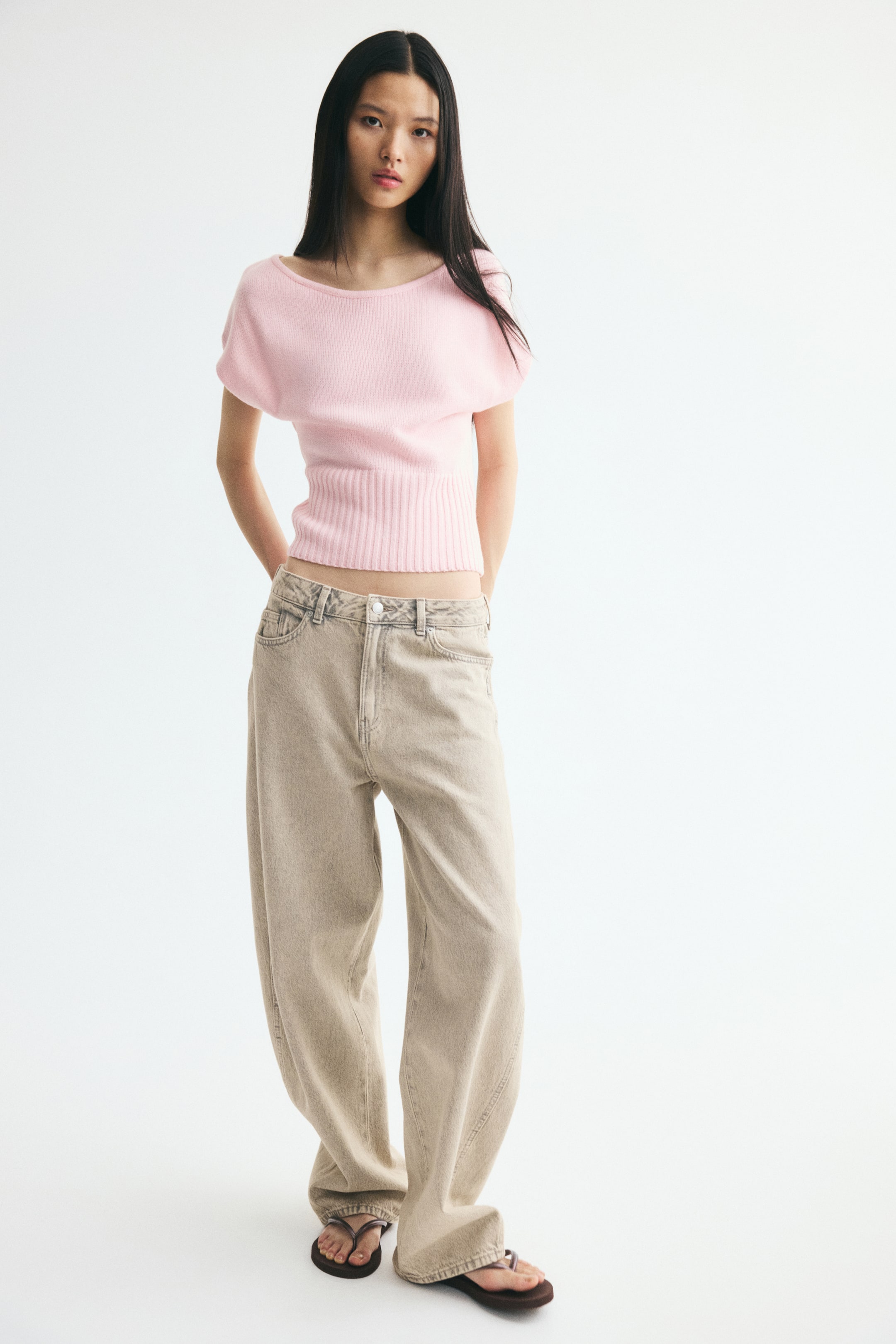 Knit Off-the-Shoulder Top
