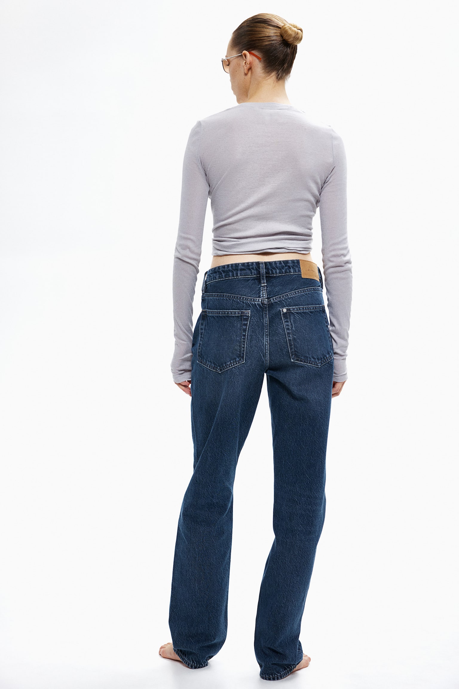 Straight High Jeans - Denim blue/Black/Light denim blue/Navy blue/Light denim blue/Denim grey - 5