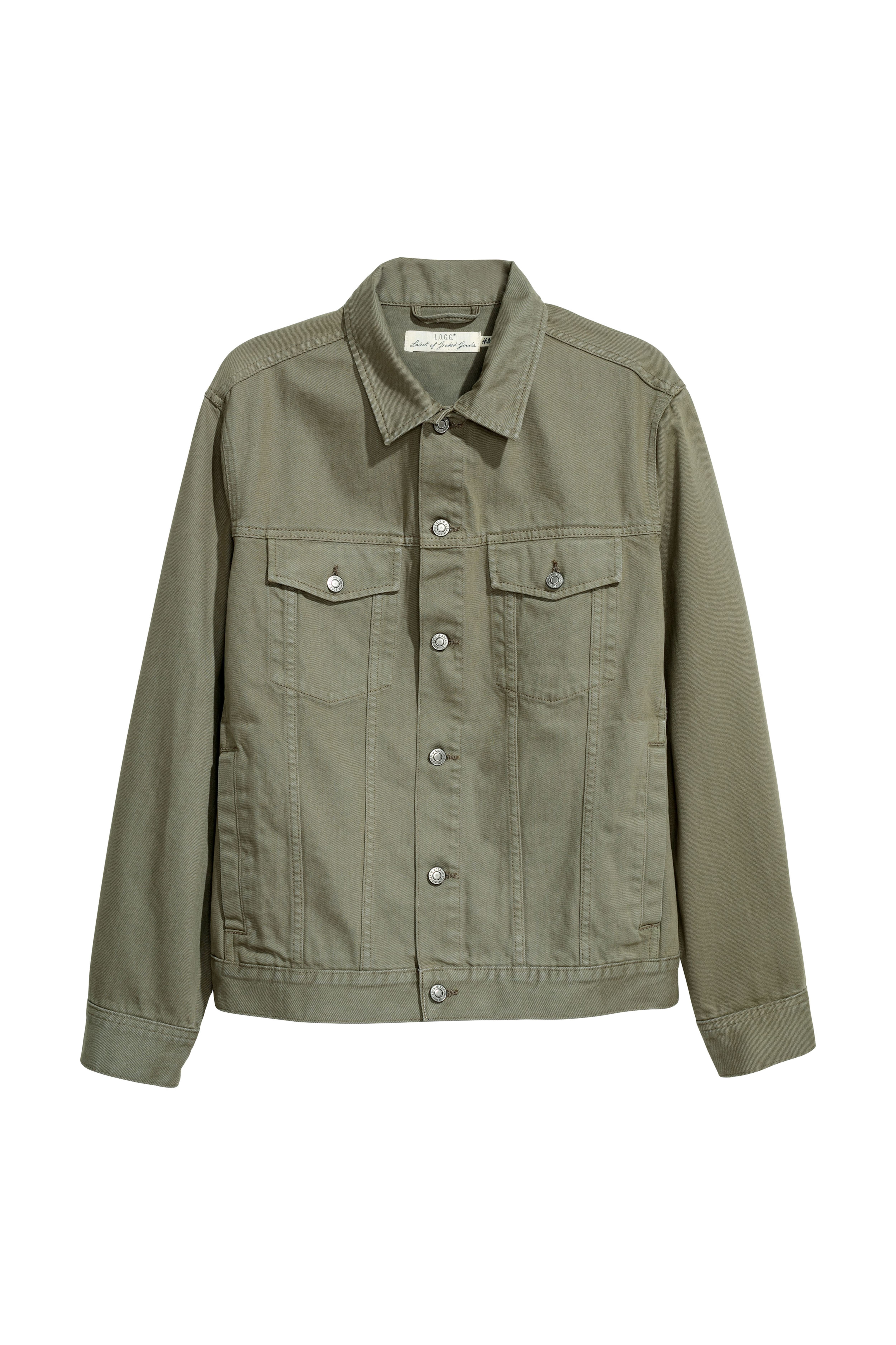 H&m olive jacket best sale