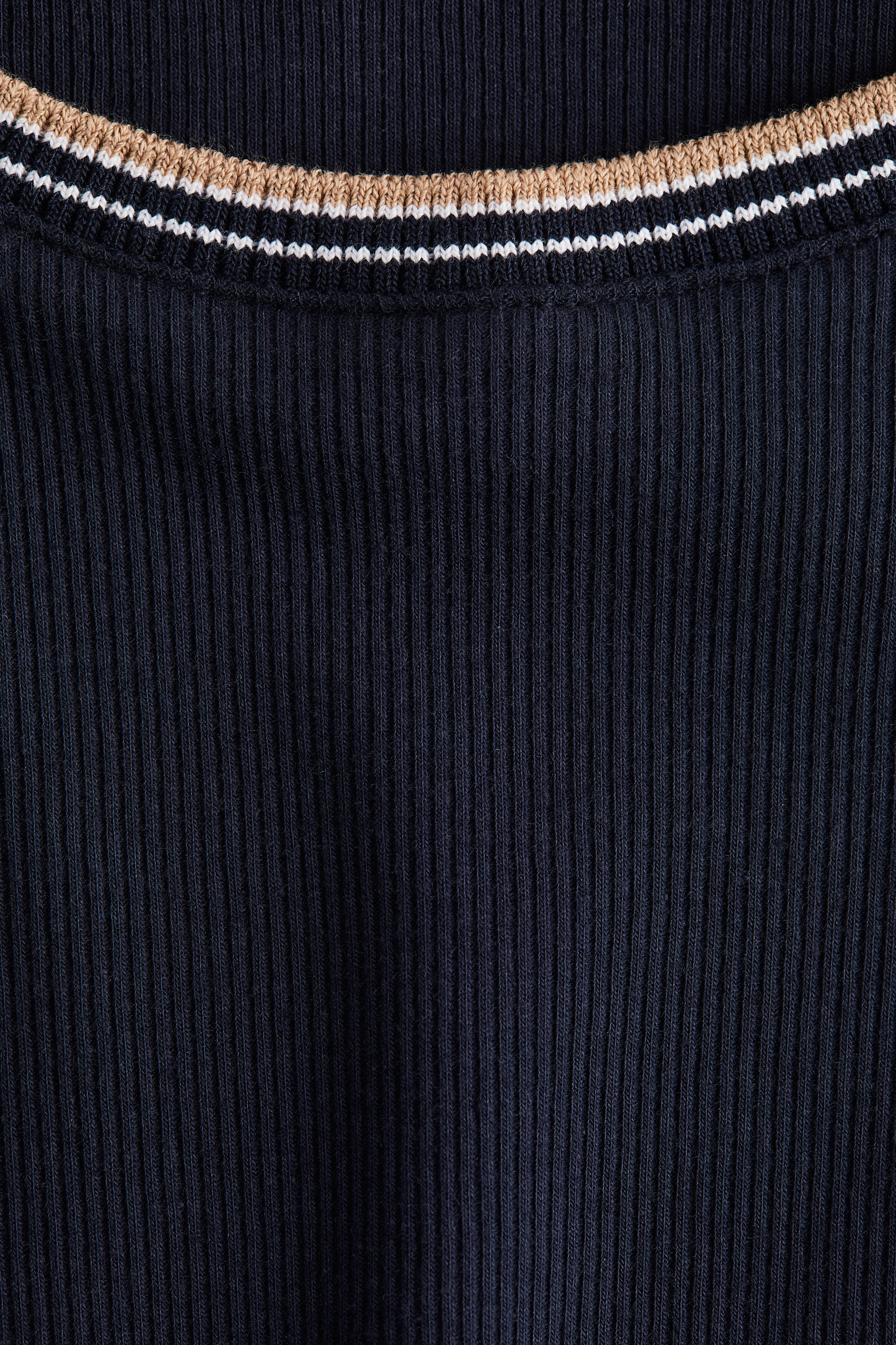 Rib-knit T-shirt