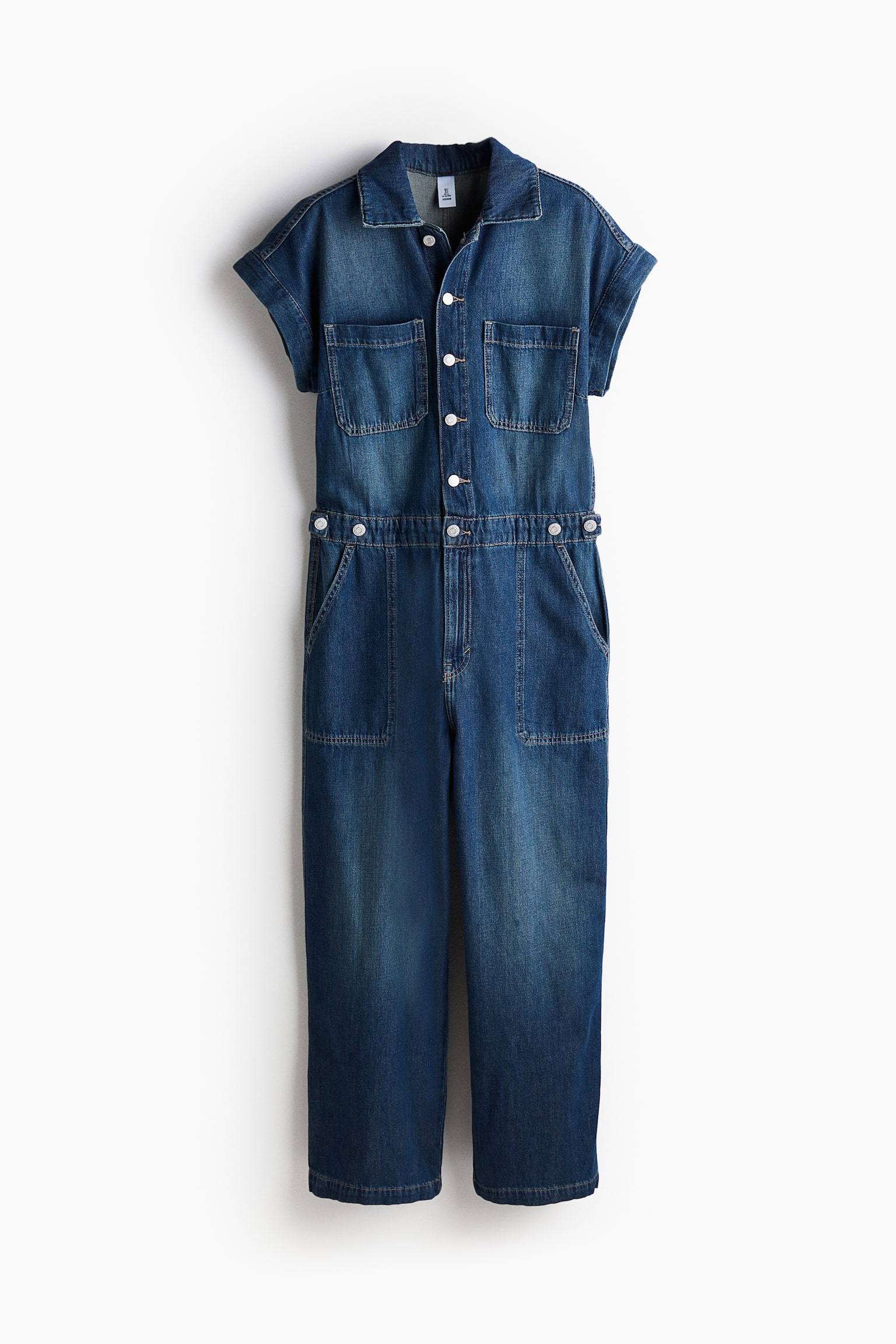 Denim boiler suit - Dark denim blue/Denim blue - 2