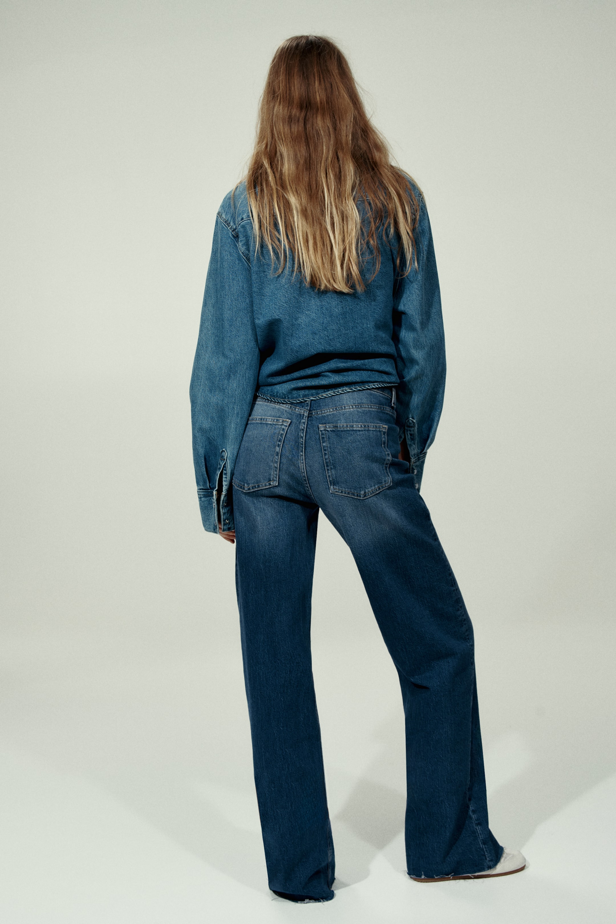 Женские джинсы H&M Harper High Rise Wide Leg Jeans — фото 7