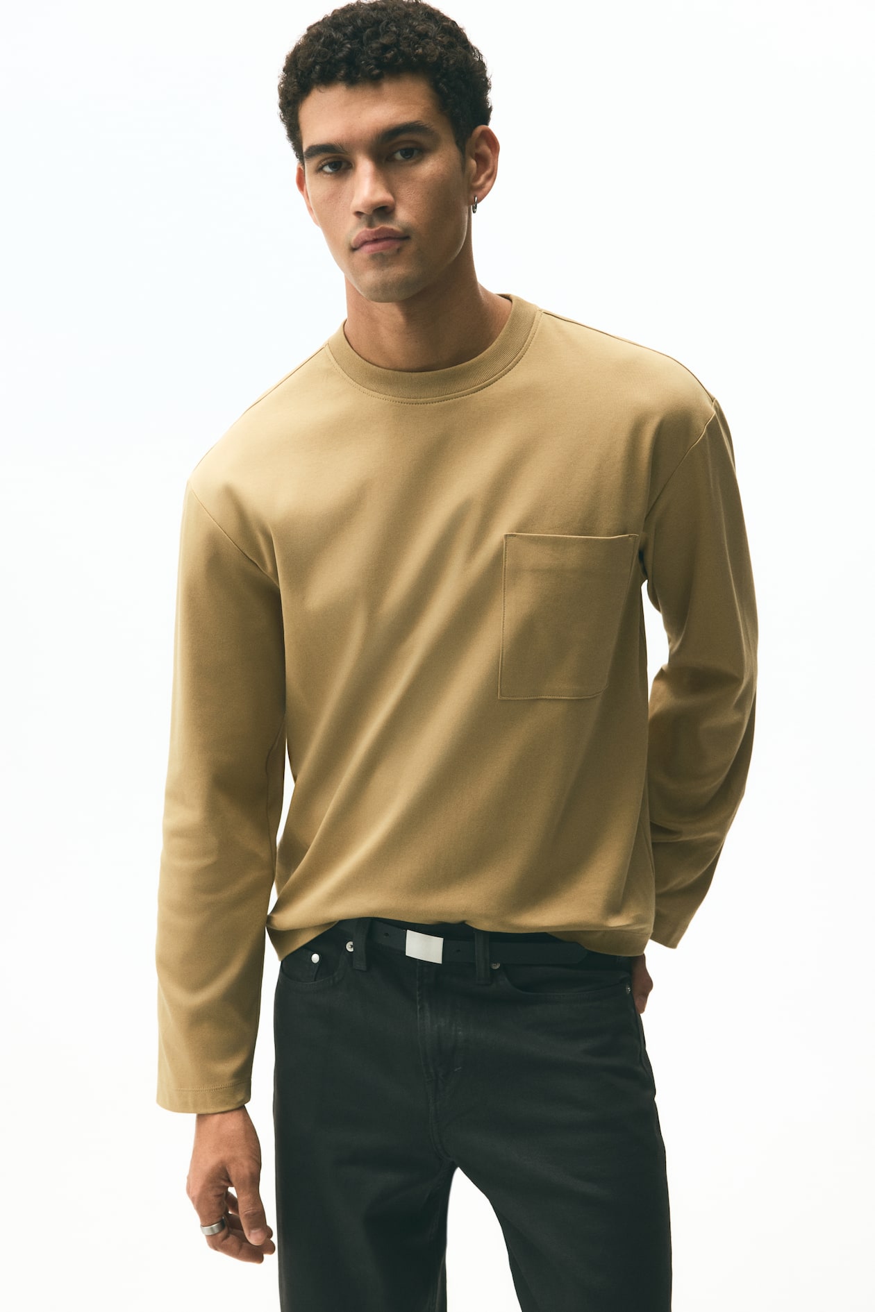 Relaxed Fit T Shirt Basique H&m T-shirt à Manches Longues