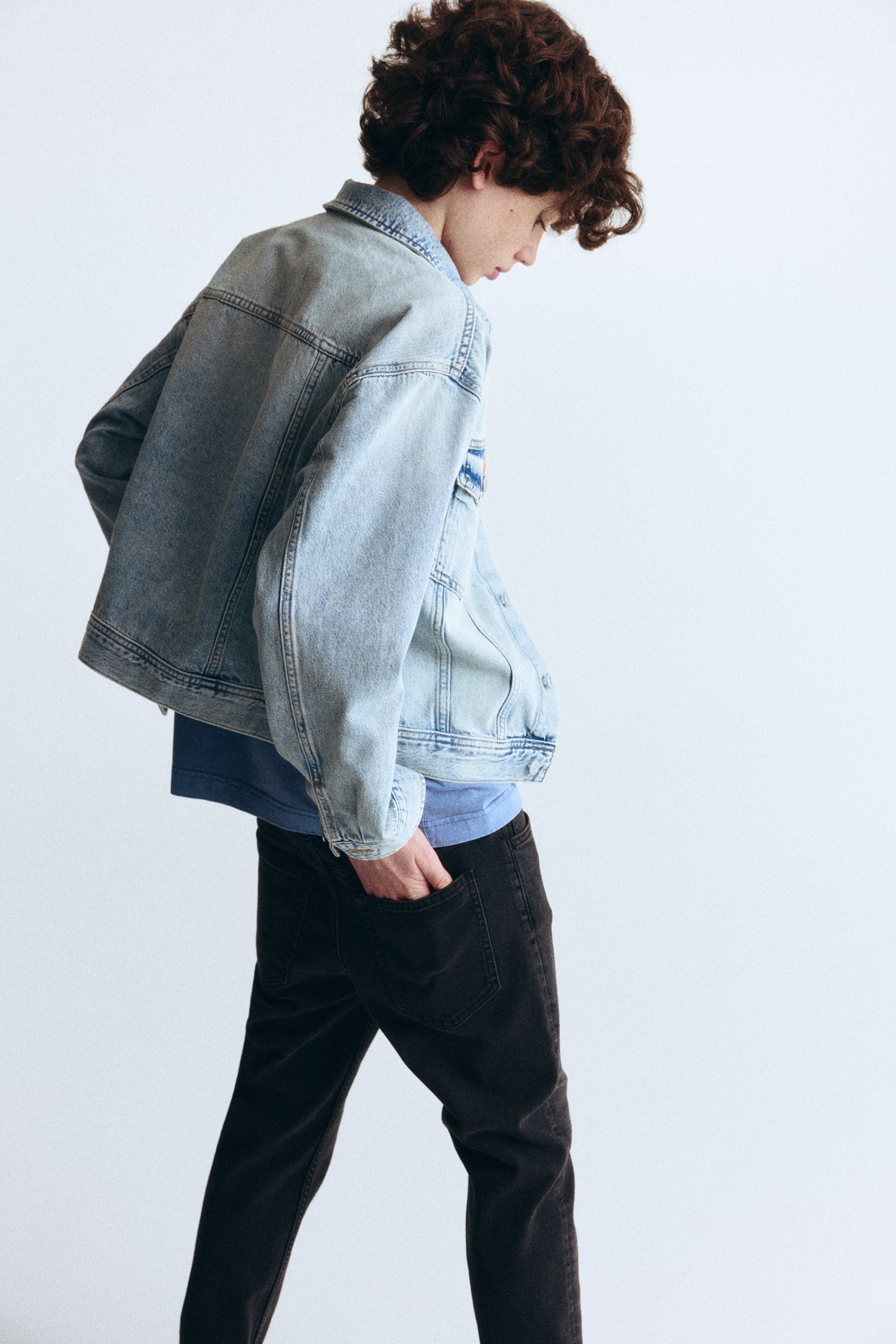 Xem ảnh lớn hơn: Comfort Stretch Slim Fit Jeans - Màu đen denim - Kids | H&M VN 2