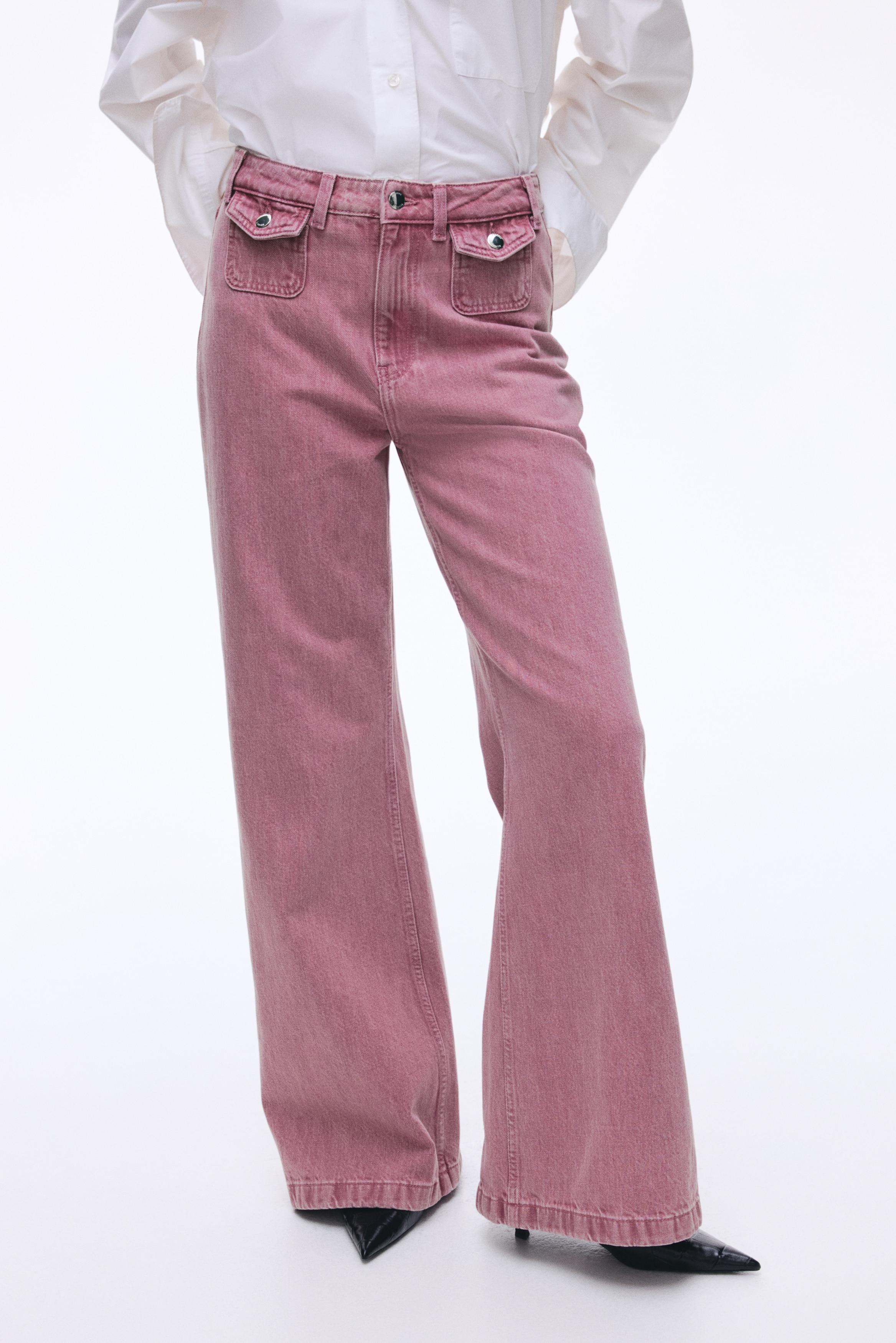 Pantalon Ballon H&M Avec Lamas Dorés Taille 116 - Occasion Très Bon état, Rose Fruité, Enfant
