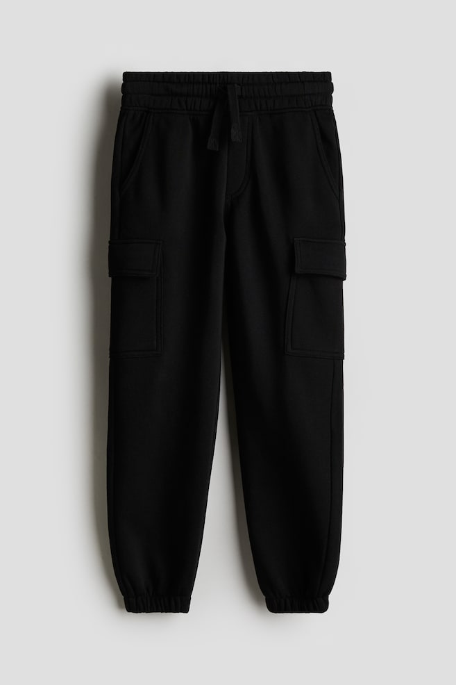 Cargo-Joggpants - Schwarz/Dunkelgraumeliert - 1