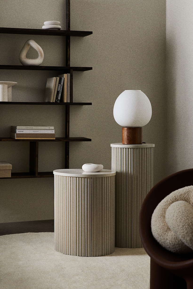 Light beige Side Table at H&M Home | H&M US